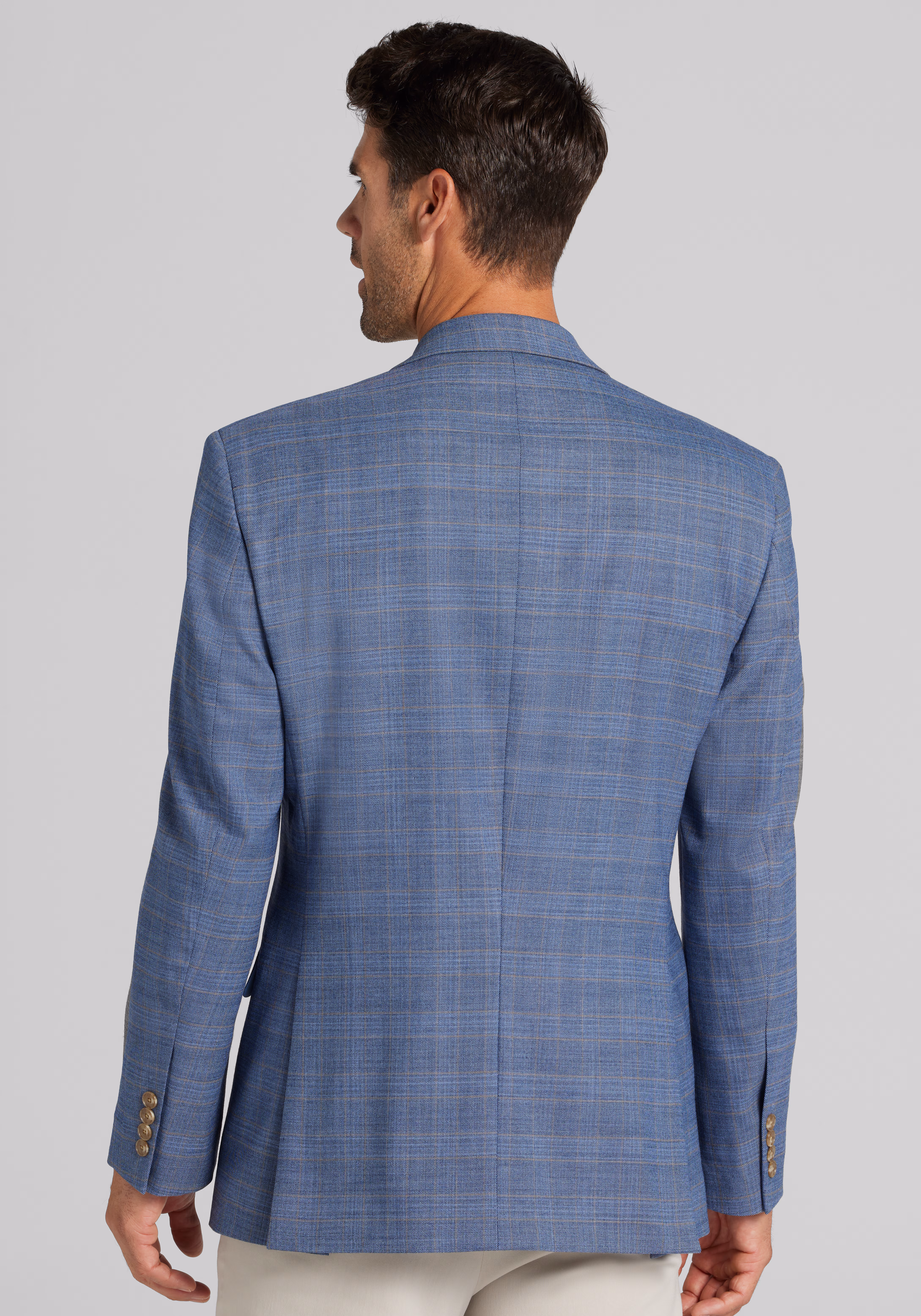 Jos. A. Bank Comfort Stretch Traditional Fit Plaid Sportcoat - Big & Tall