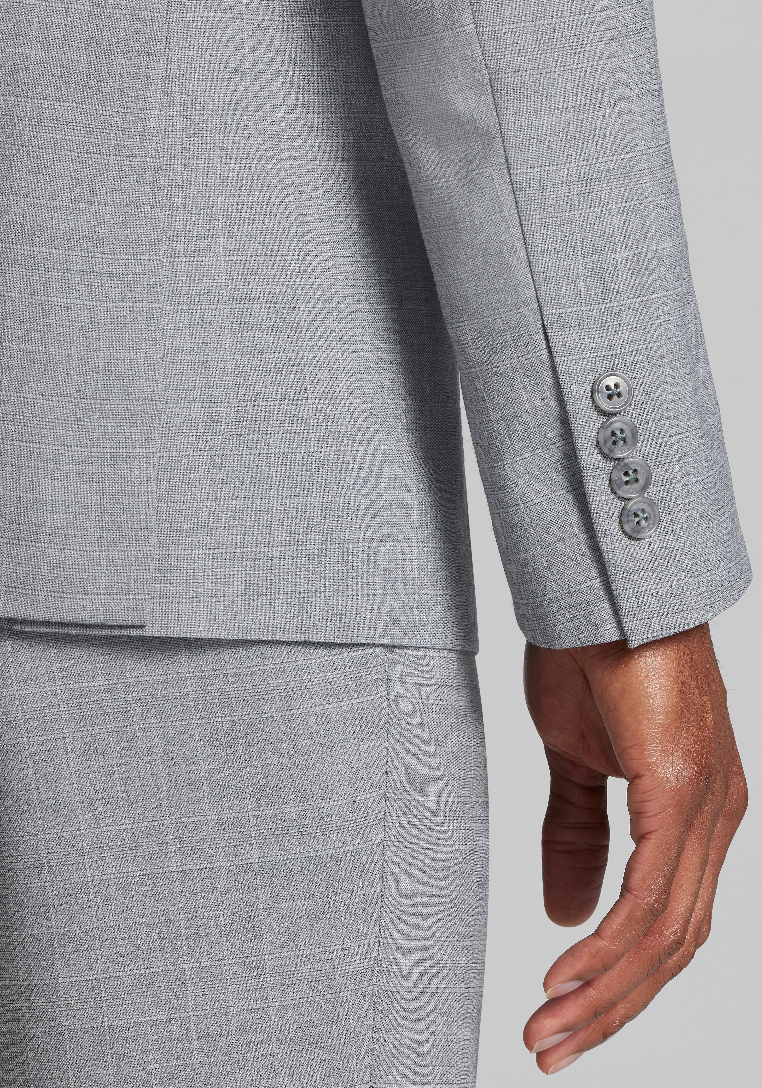 Jos. A. Bank Tailored Fit Wool Blend Suit Separates Medium Plaid Jacket