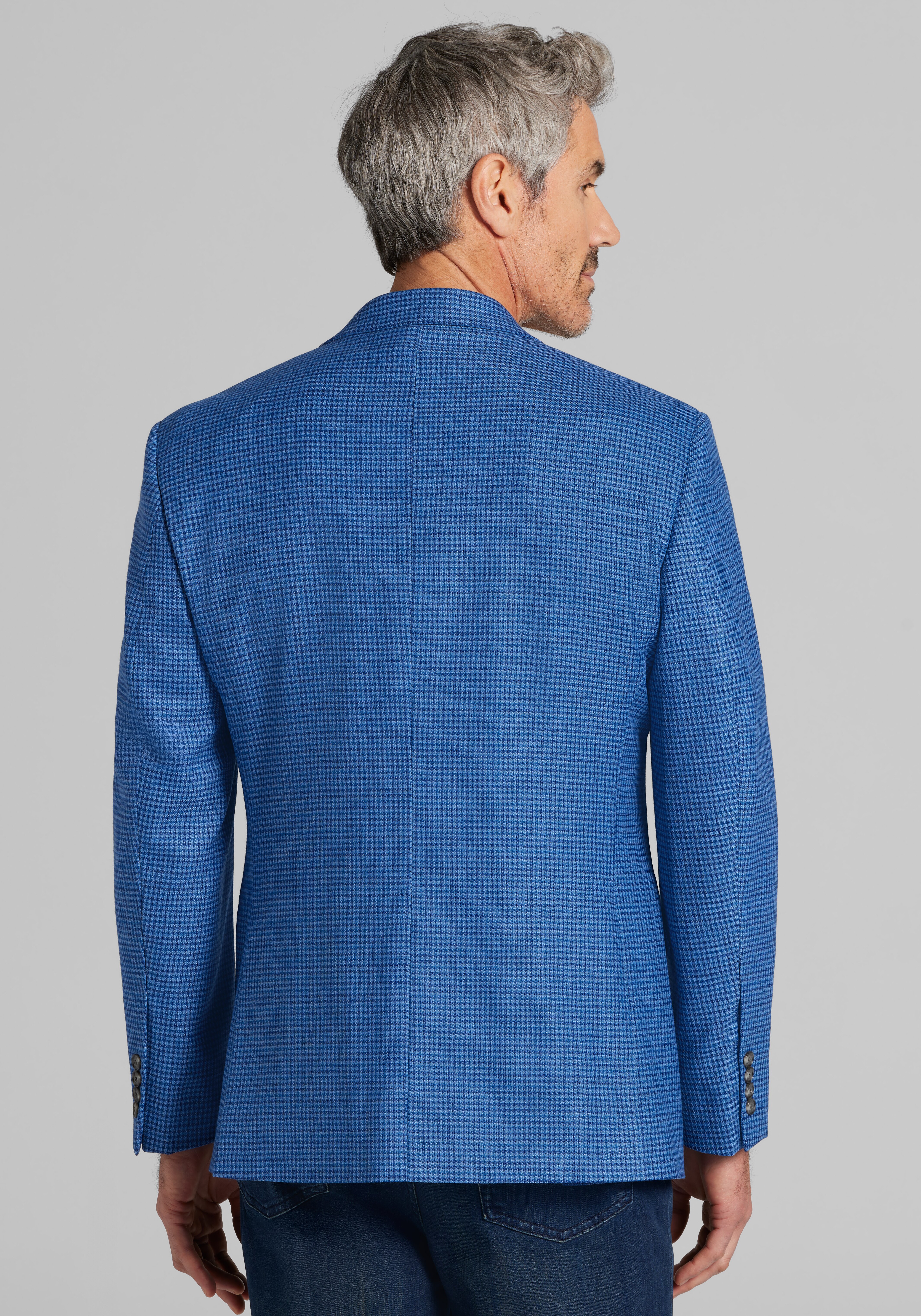 Jos. A. Bank Traditional Fit Shepherd's Check Sportcoat - Big & Tall