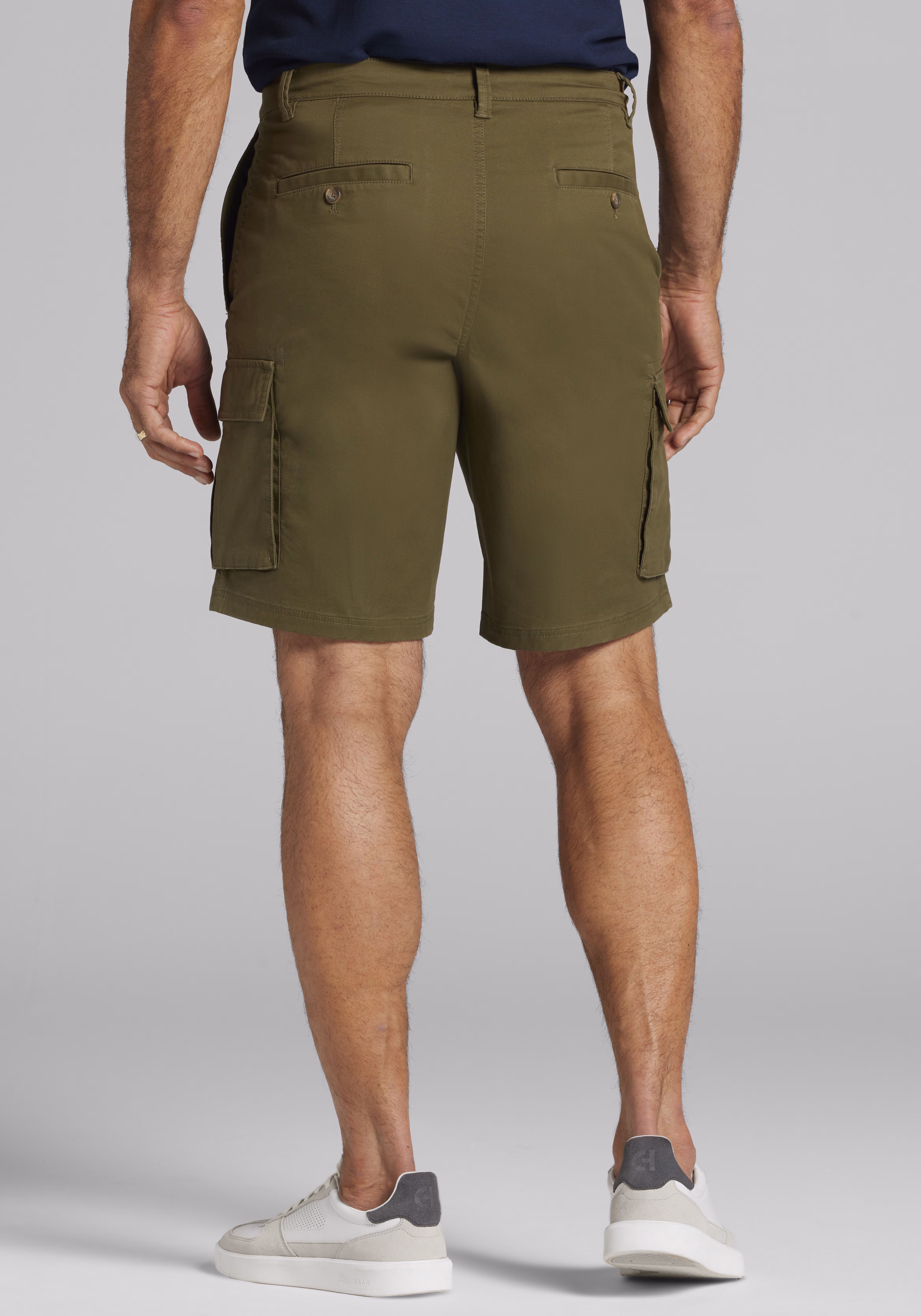 Cotton Twill 10 Inch Cargo Shorts - Traditional Fit