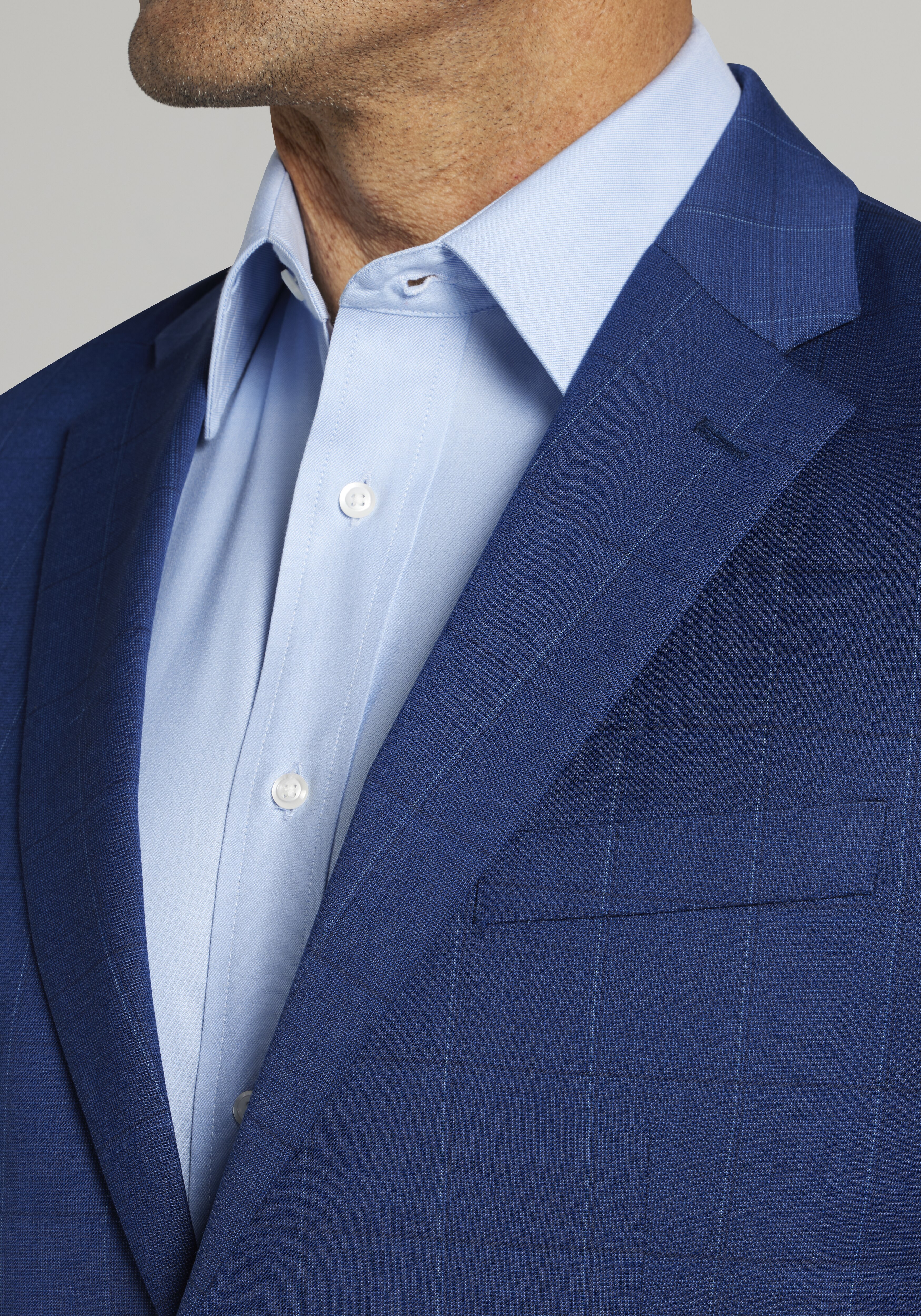 Jos. A. Bank Tailored Fit Windowpane Suit - Big & Tall