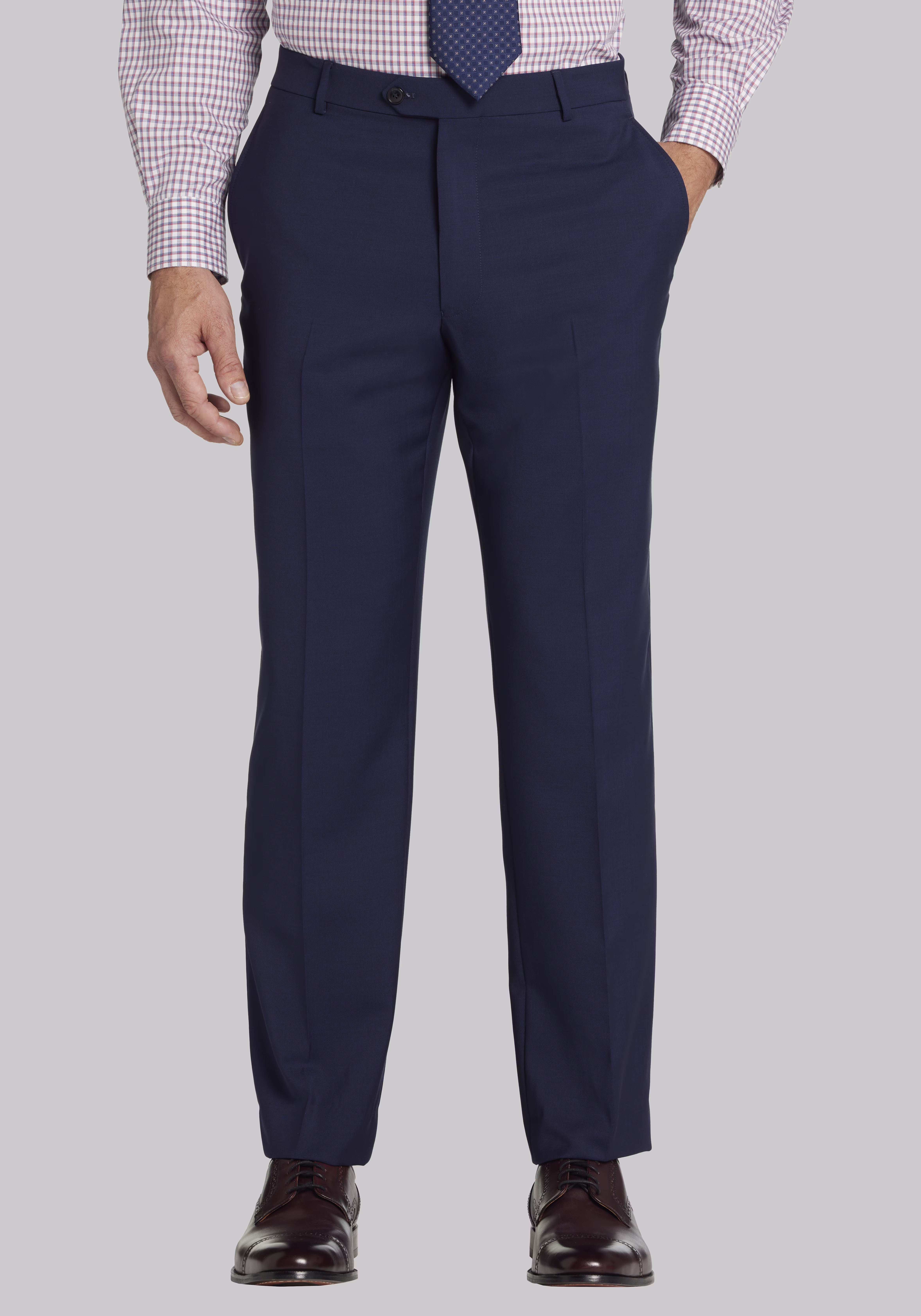 Traveler Tailored Fit 100% Italian Wool Suit Separate Pants