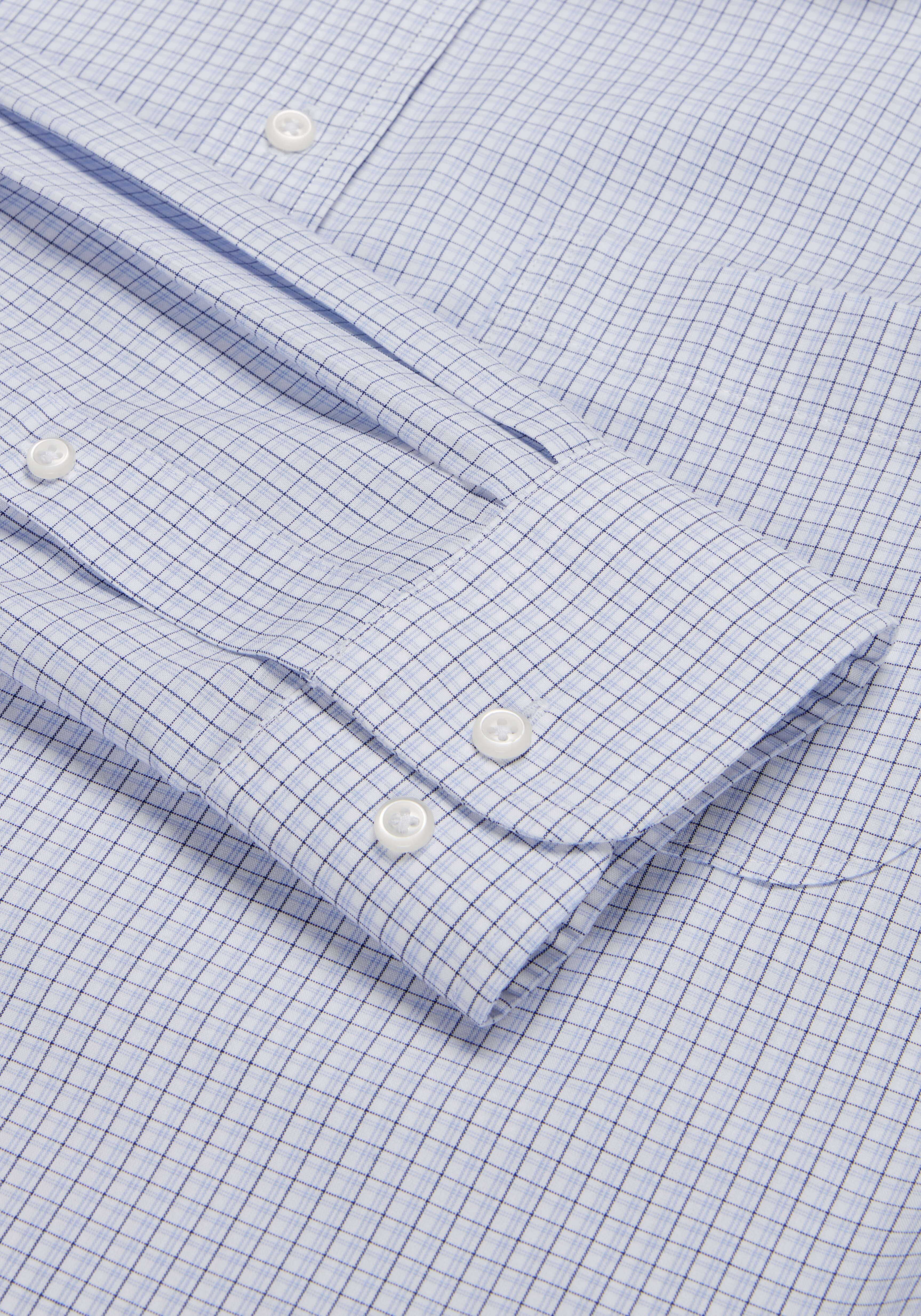 Traveler Collection Slim Fit Point Collar Check Dress Shirt