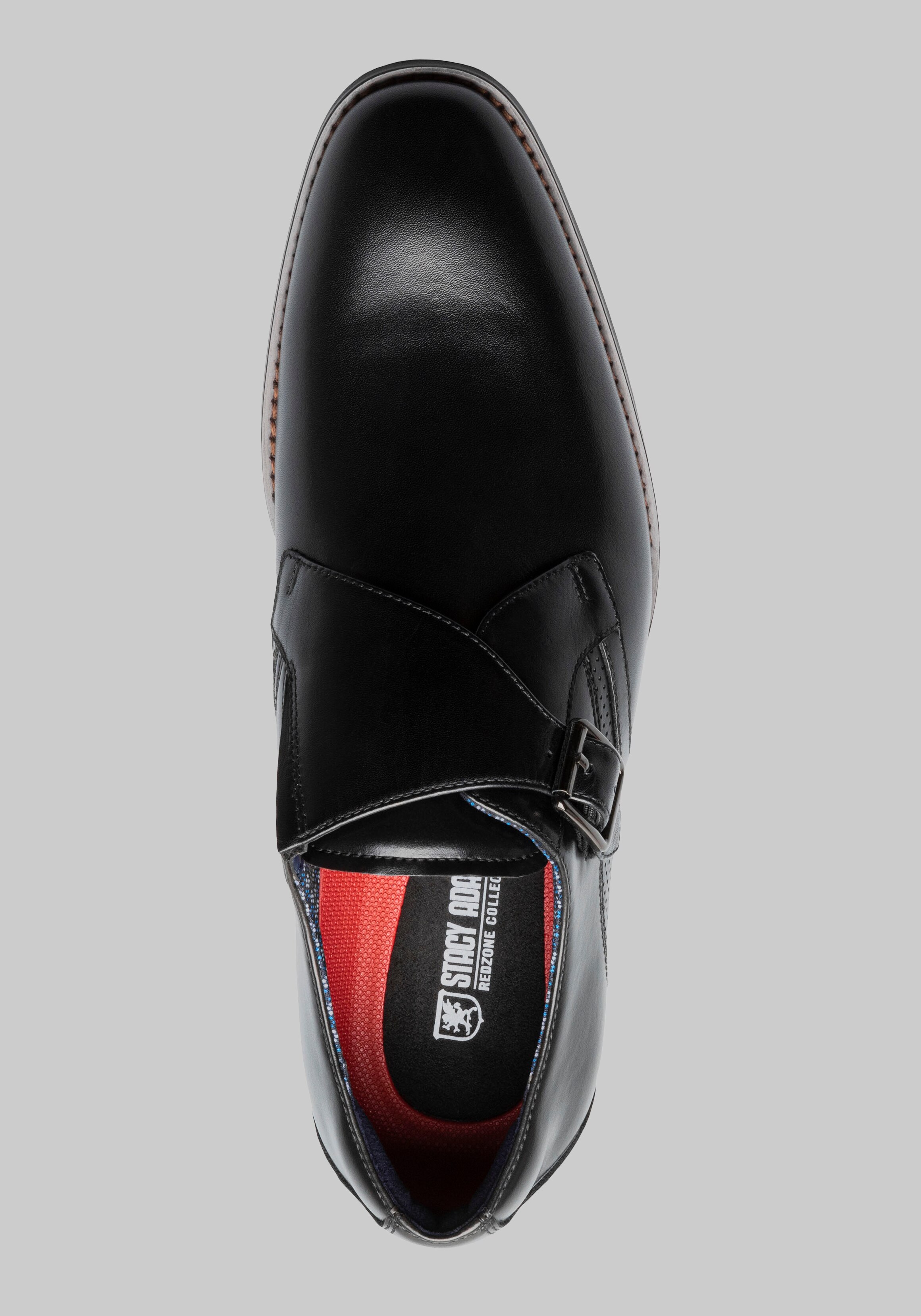 Stacy Adams Karcher Plain Toe Monk Strap Slip-On Dress Shoes