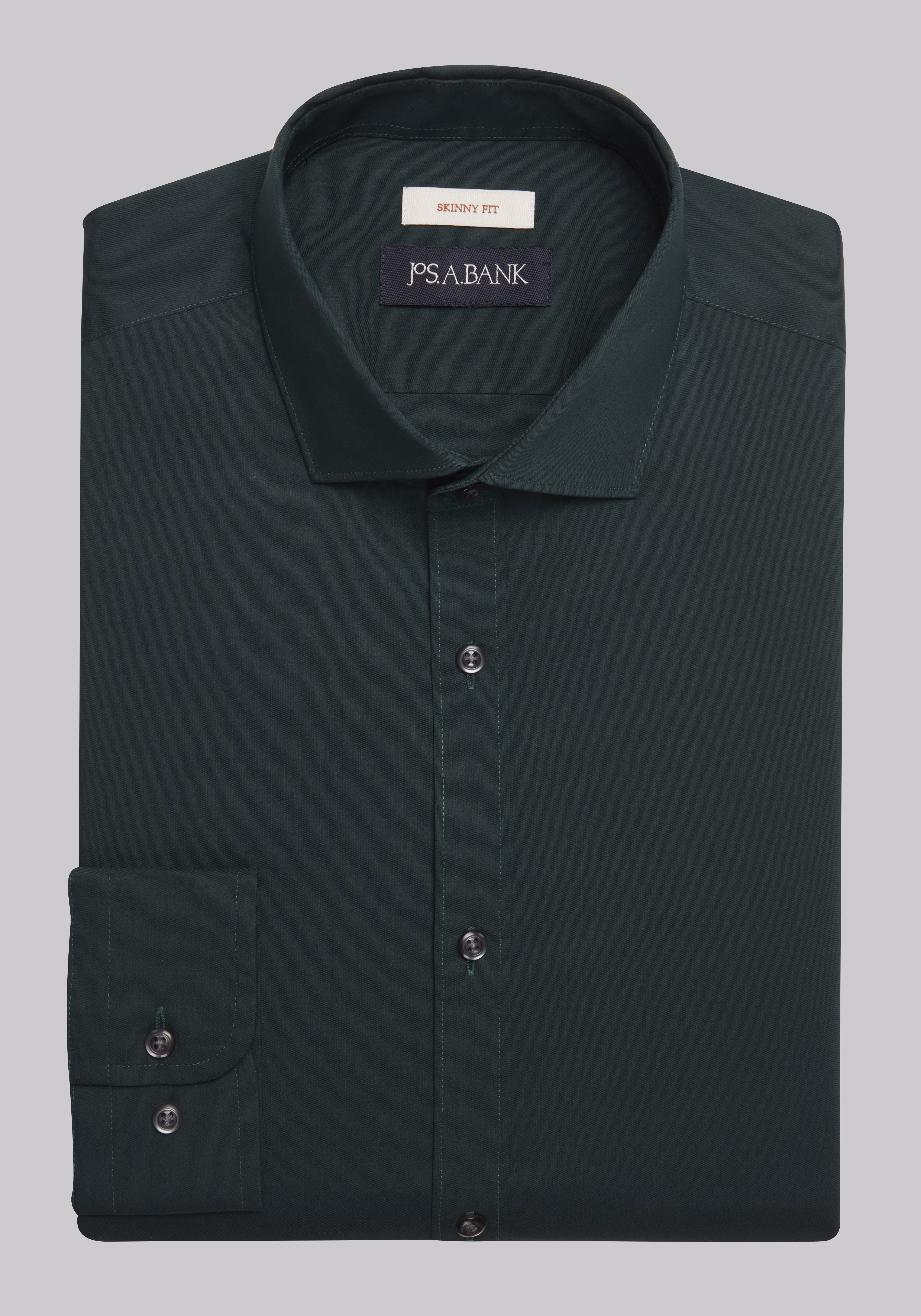 Jos. A. Bank Skinny Fit Spread Collar Solid Dress Shirt