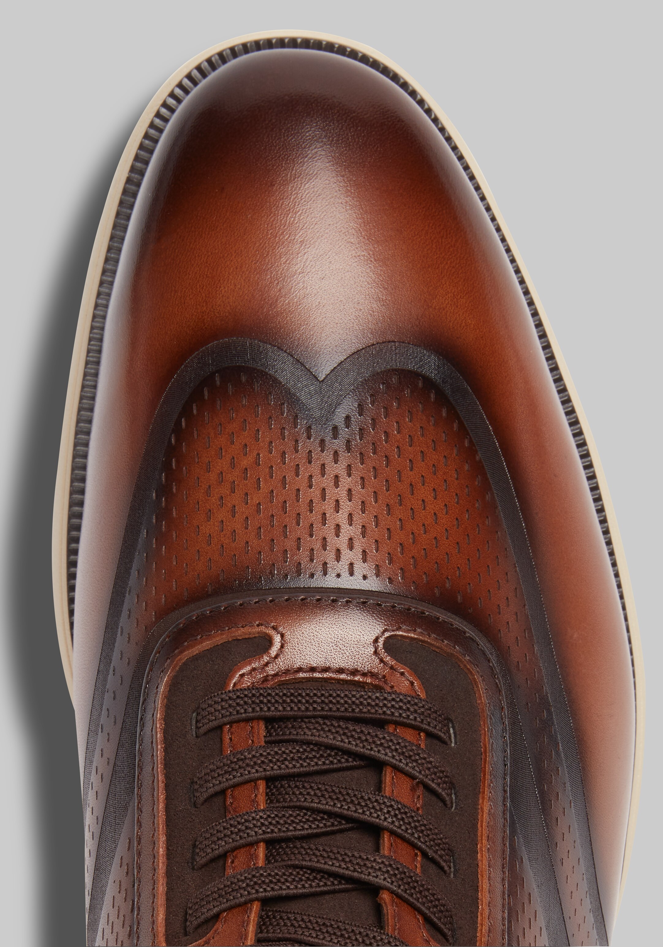 Stacy Adams Edgewood Elastic Lace Wingtips