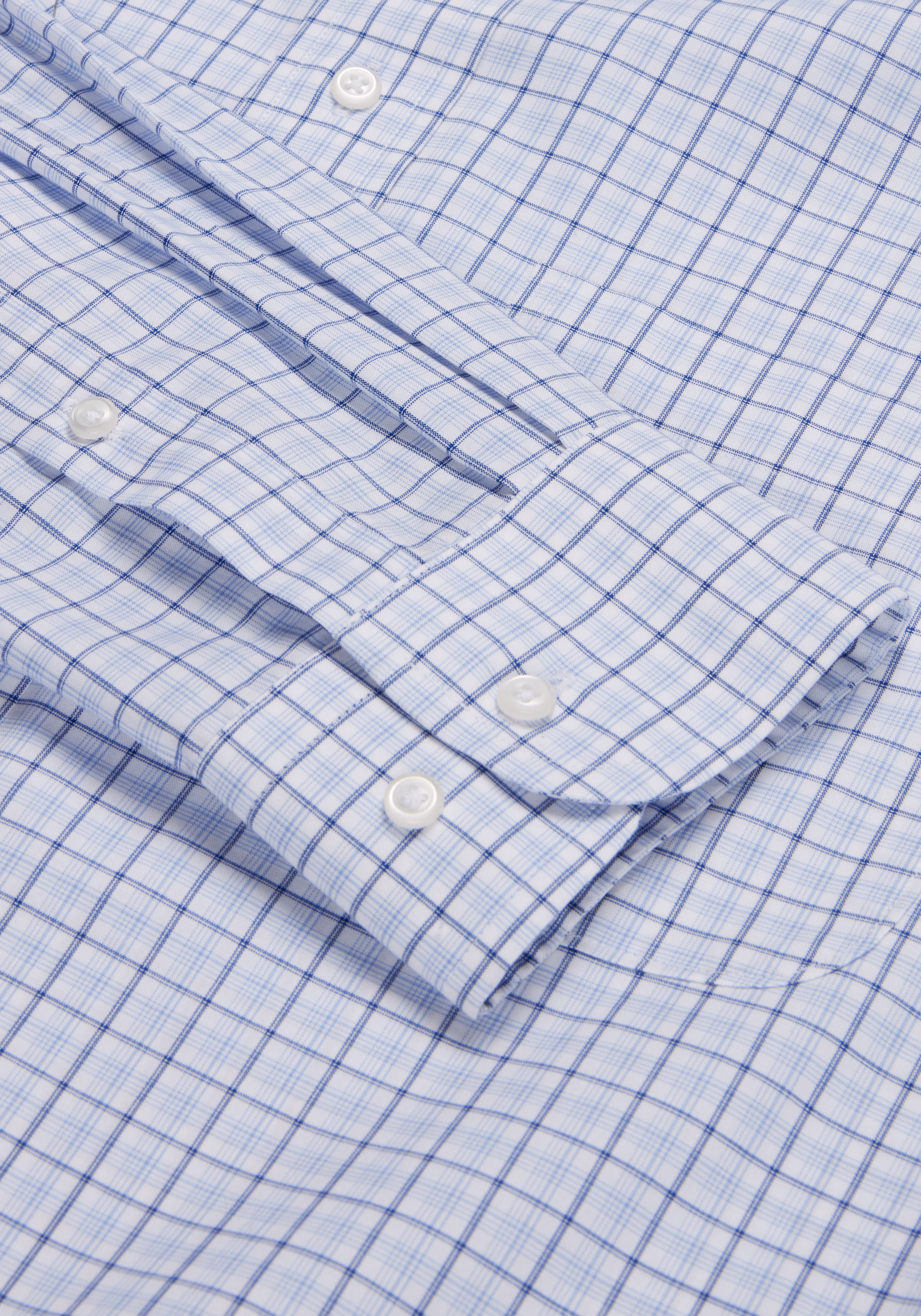 Traveler Collection Tailored Fit Button-Down Collar Plaid Dress Shirt