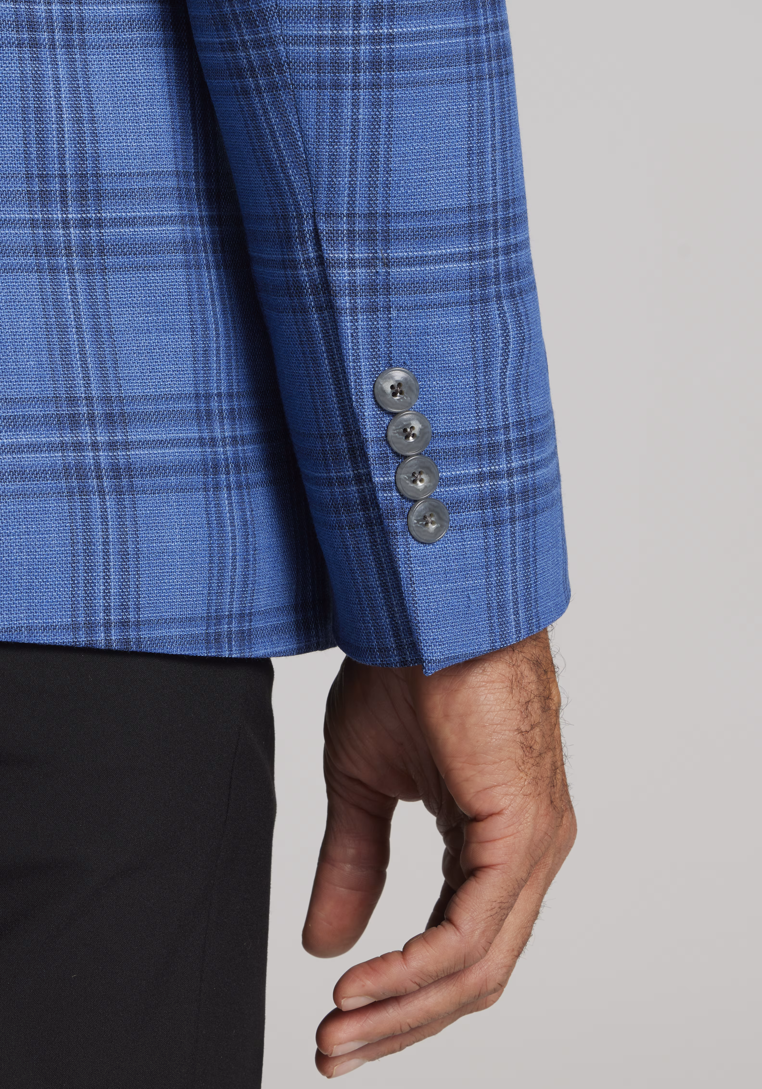 Jos. A. Bank Tailored Fit Plaid Comfort Stretch Sportcoat - Big & Tall