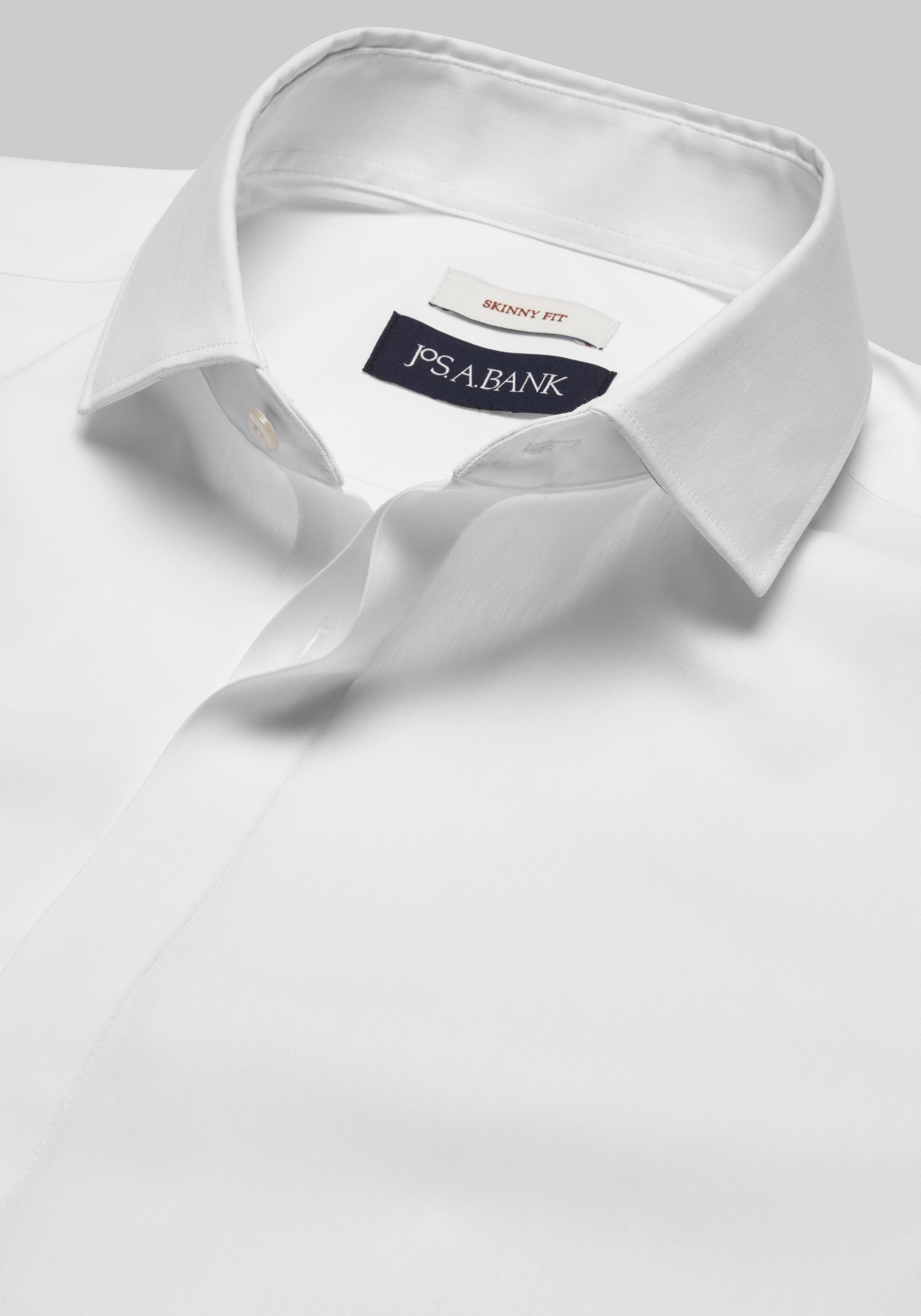 Jos. A. Bank Skinny Fit Spread Collar Solid Dress Shirt