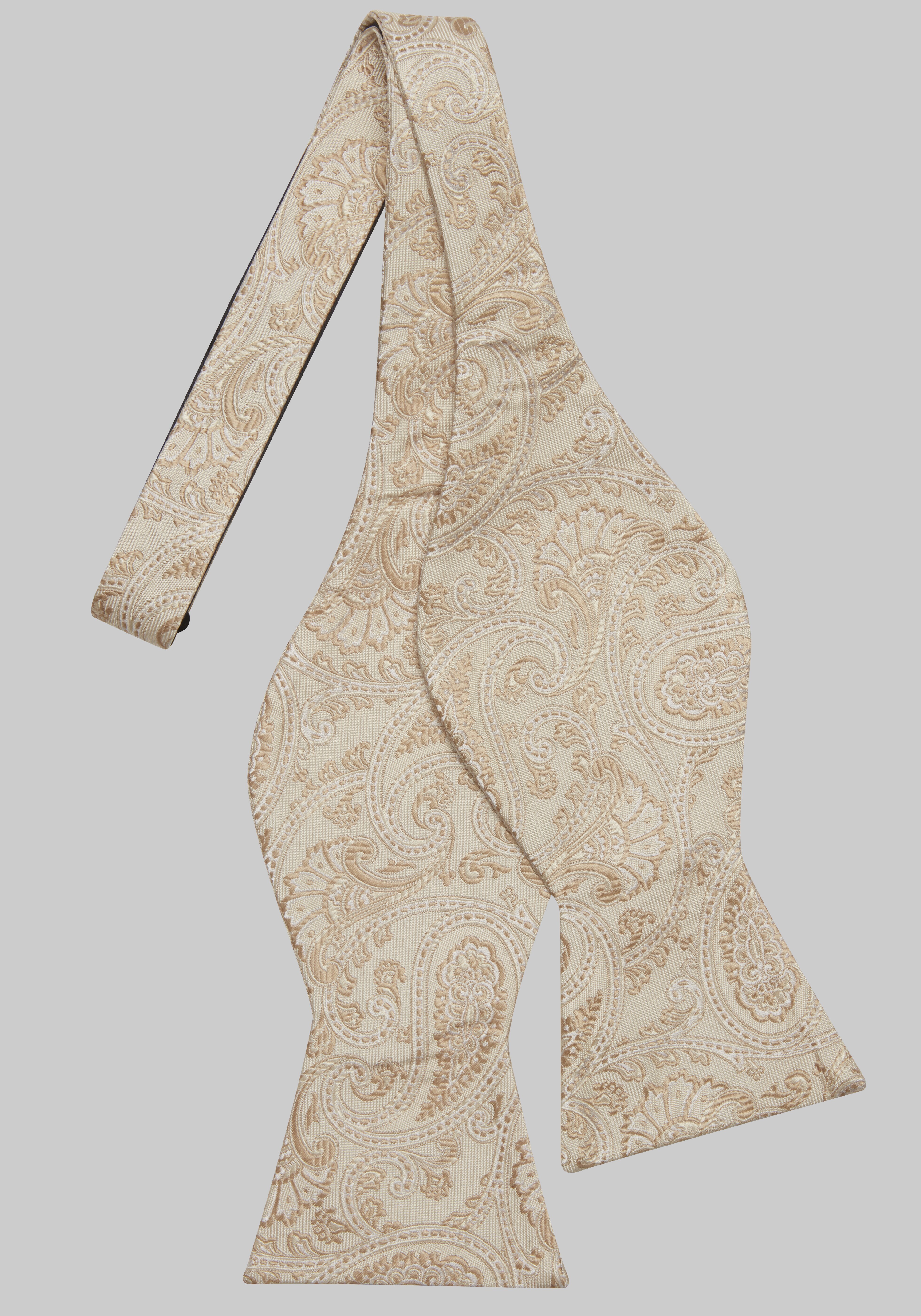 Jos. A. Bank Tonal Paisley Satin Self-Tie Bow Tie