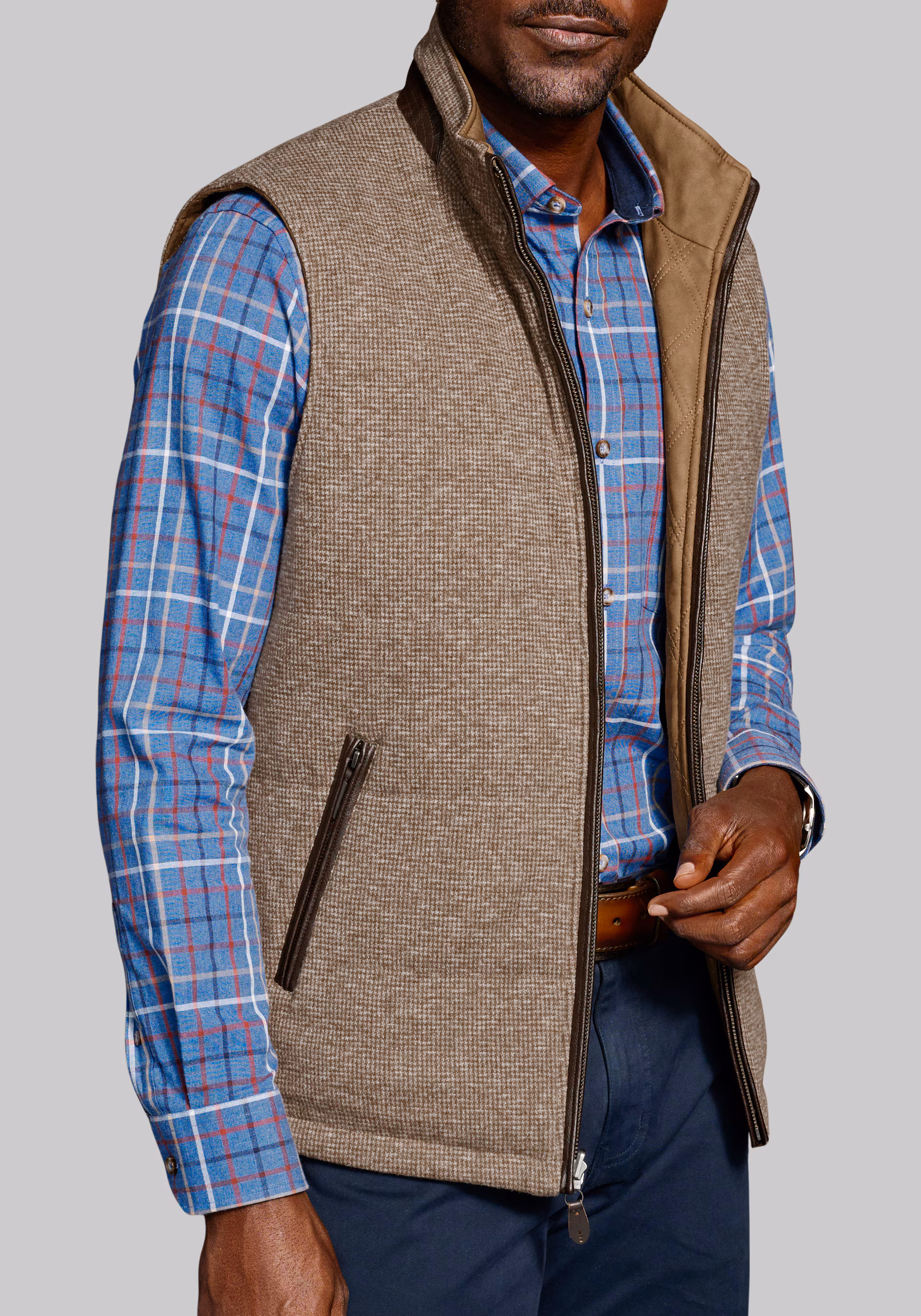 Johnston & Murphy Tailored Fit Reversible Vest