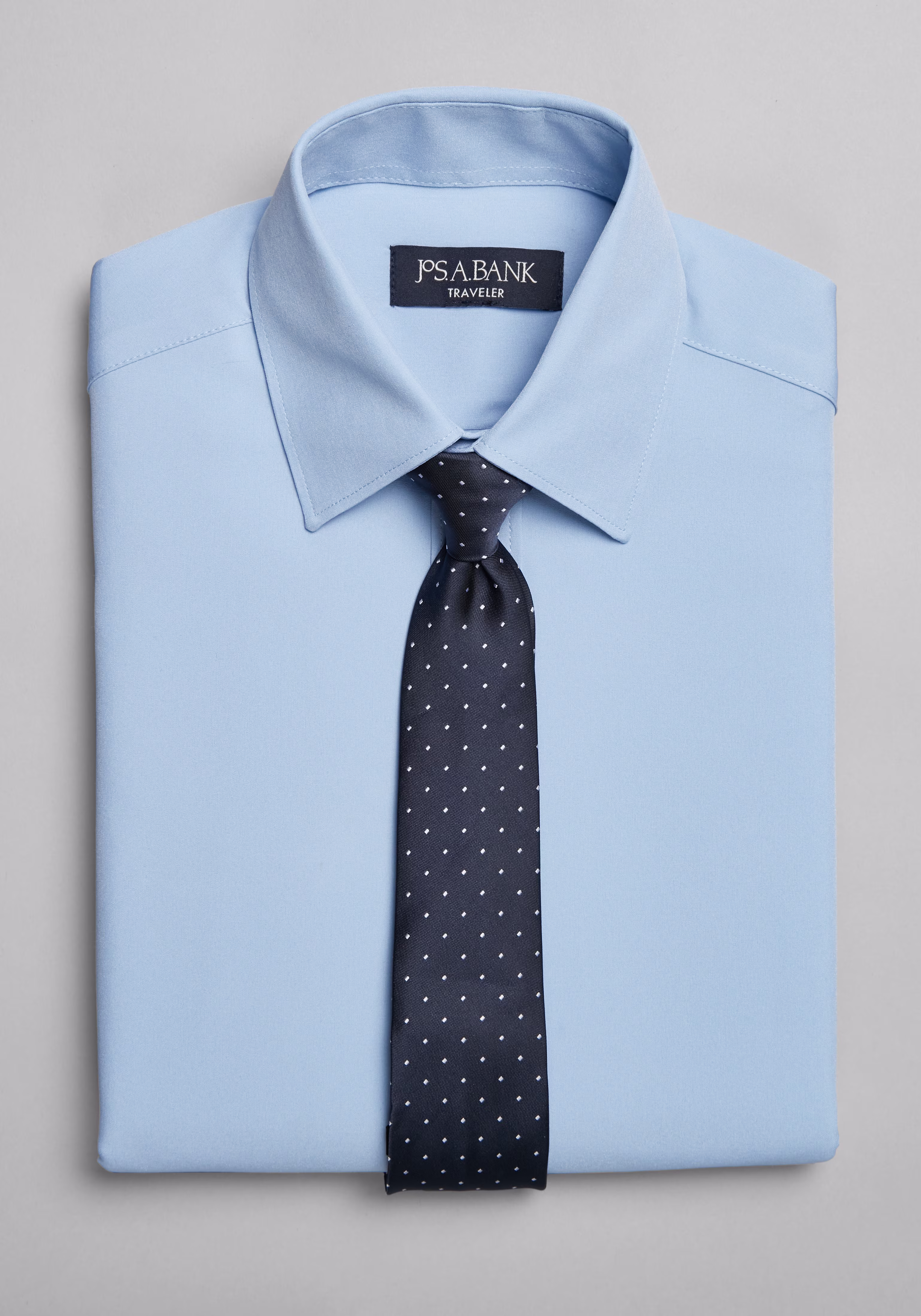 Traveler Collection Boys Dress Shirt & Tie Set