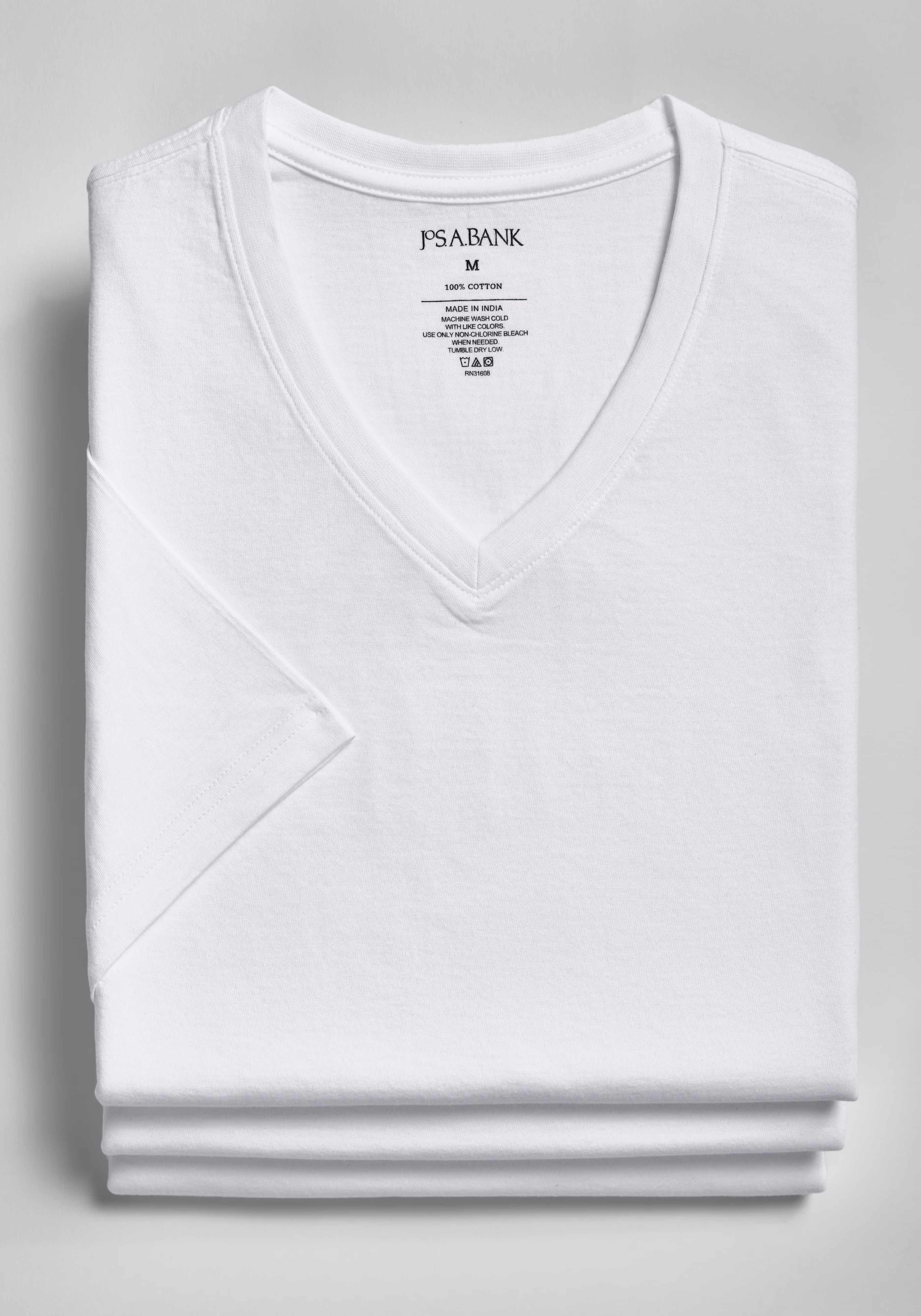 Jos. A. Bank V-Neck Tees, 3-Pack - Big & Tall