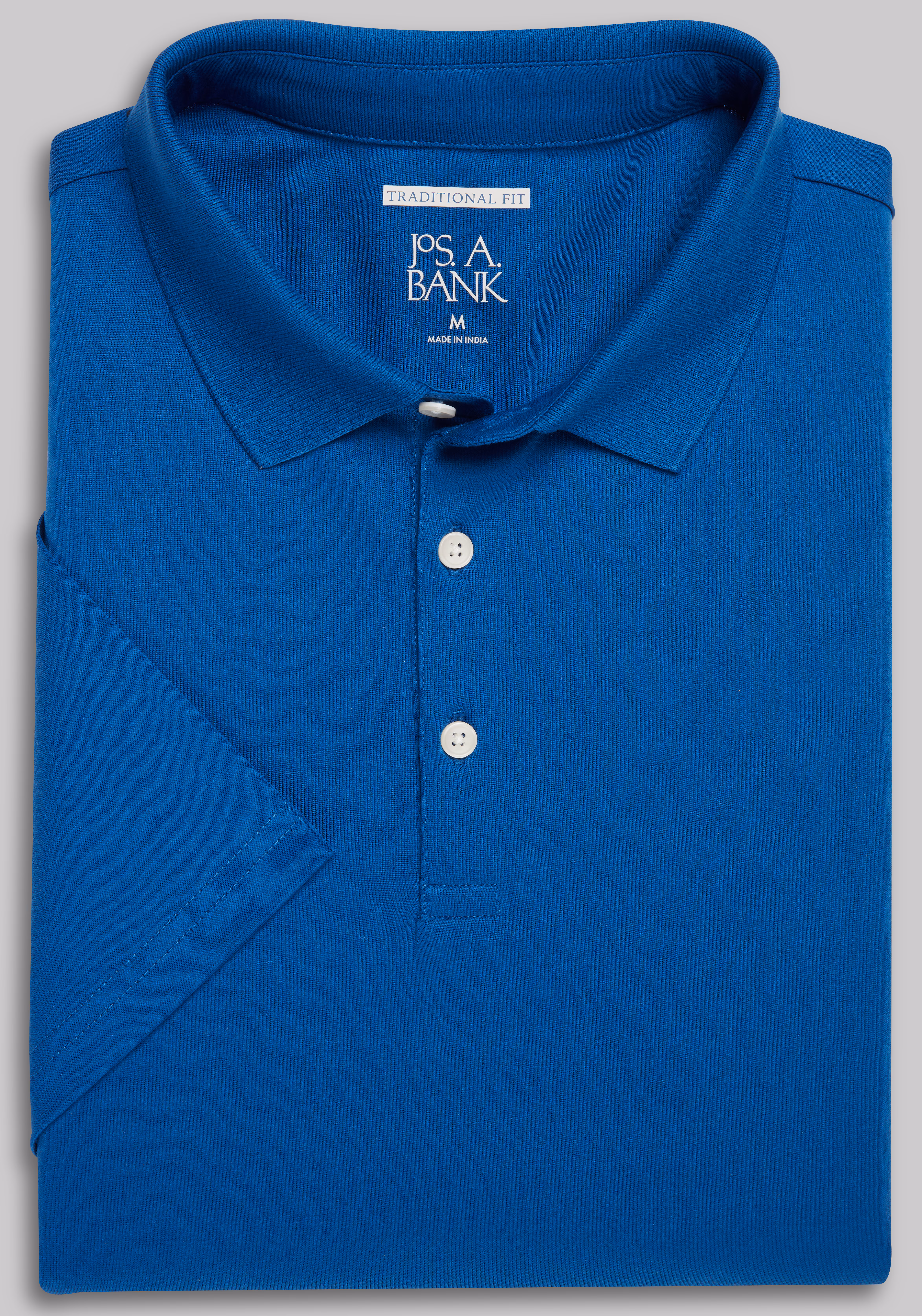 Jos. A. Bank Traditional Fit Comfort Stretch Interlock Polo