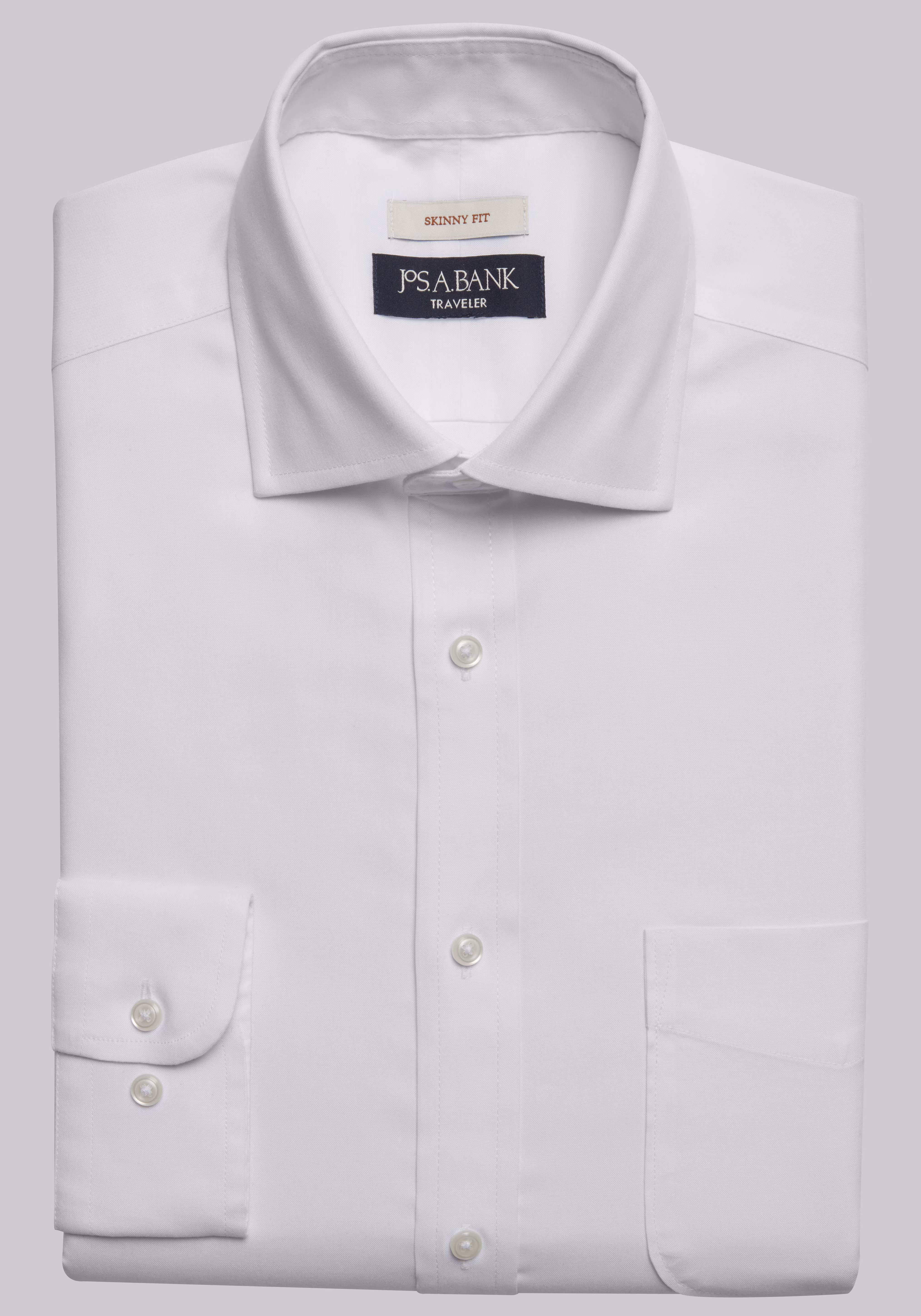Traveler Collection Skinny Fit Spread Collar Dress Shirt