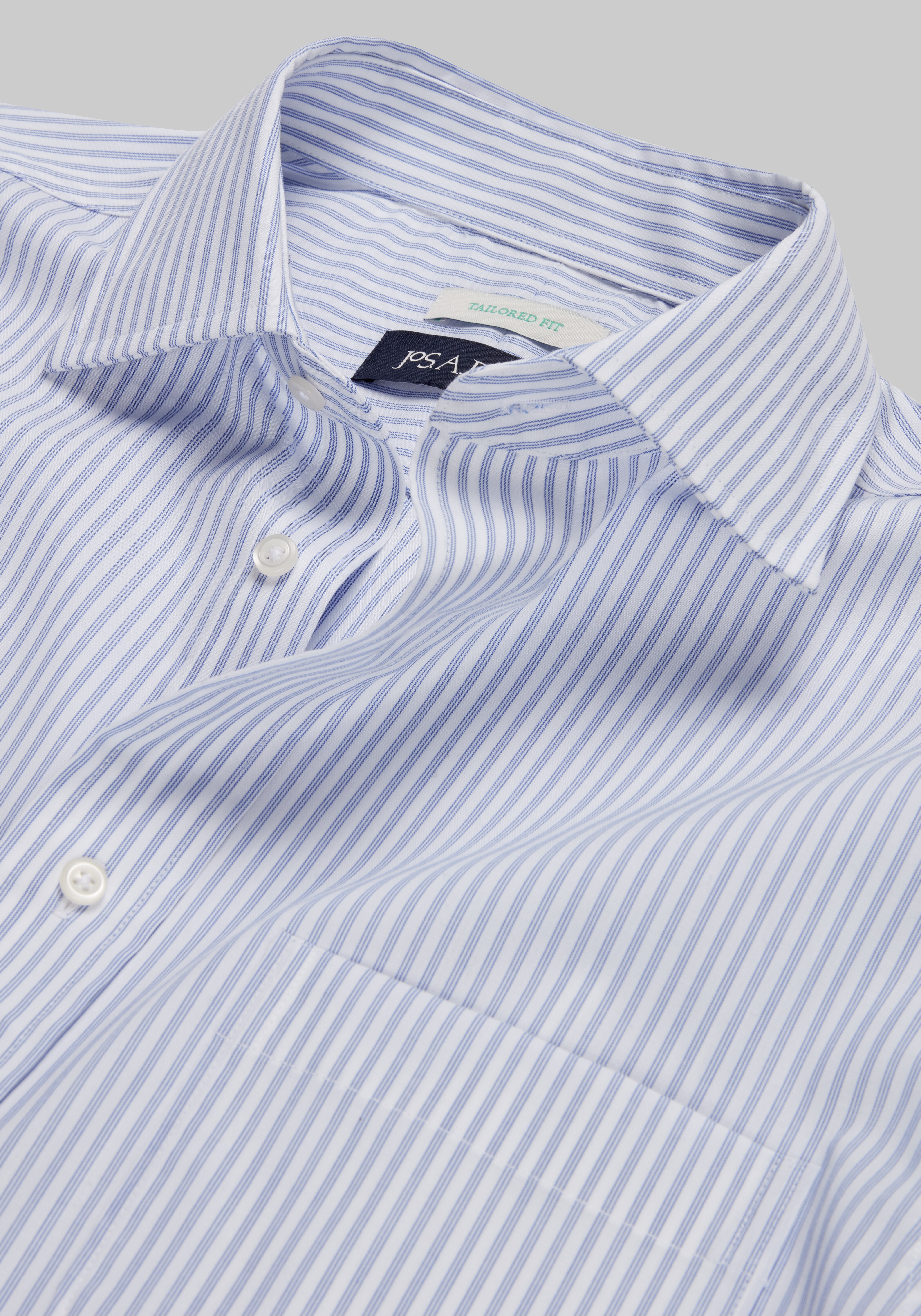 Jos. A. Bank Tailored Fit Spread Collar Stripe Dress Shirt Big & Tall