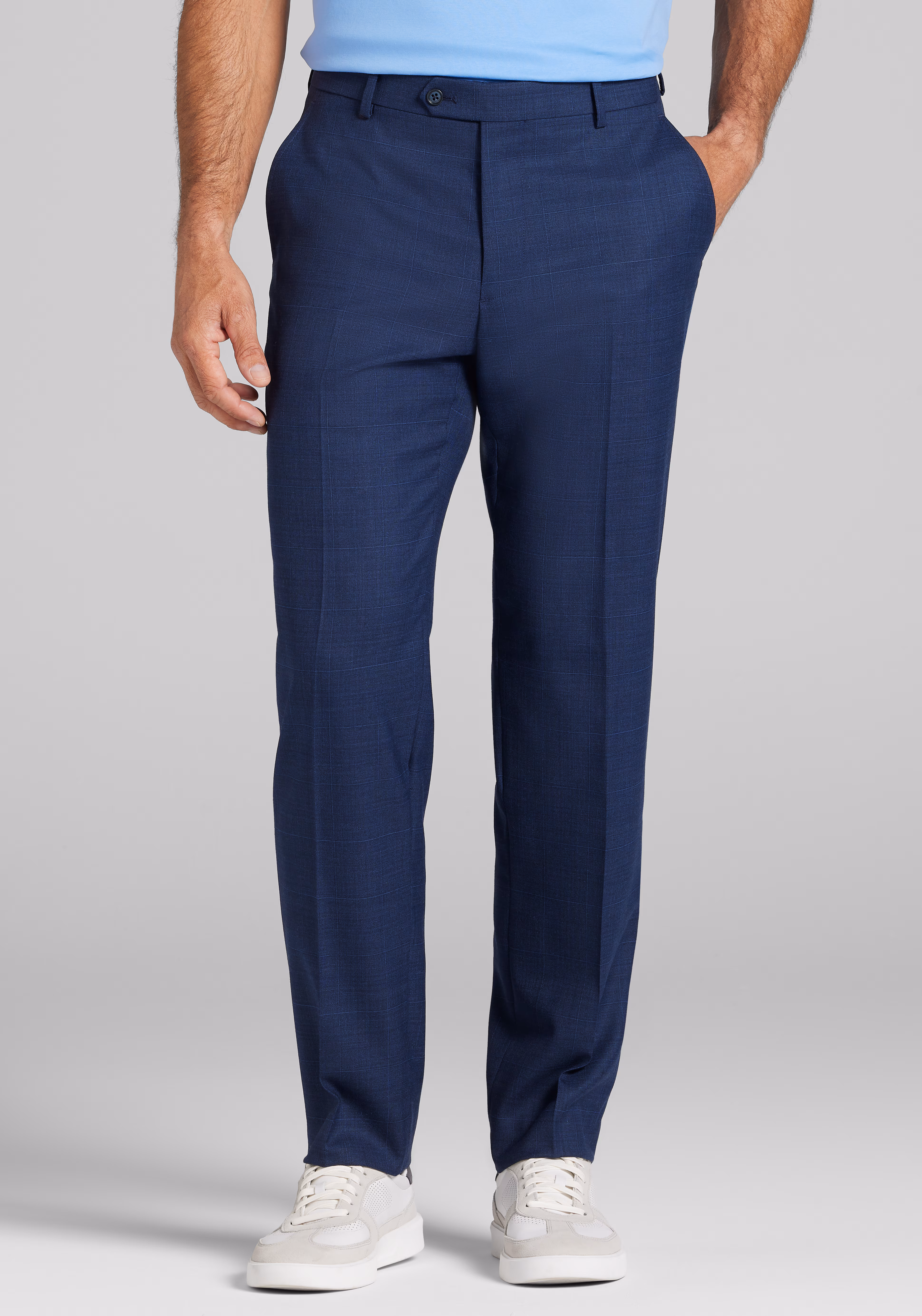 Jos. A. Bank Tailored Fit Wool Blend Plaid Suit Separates Pants