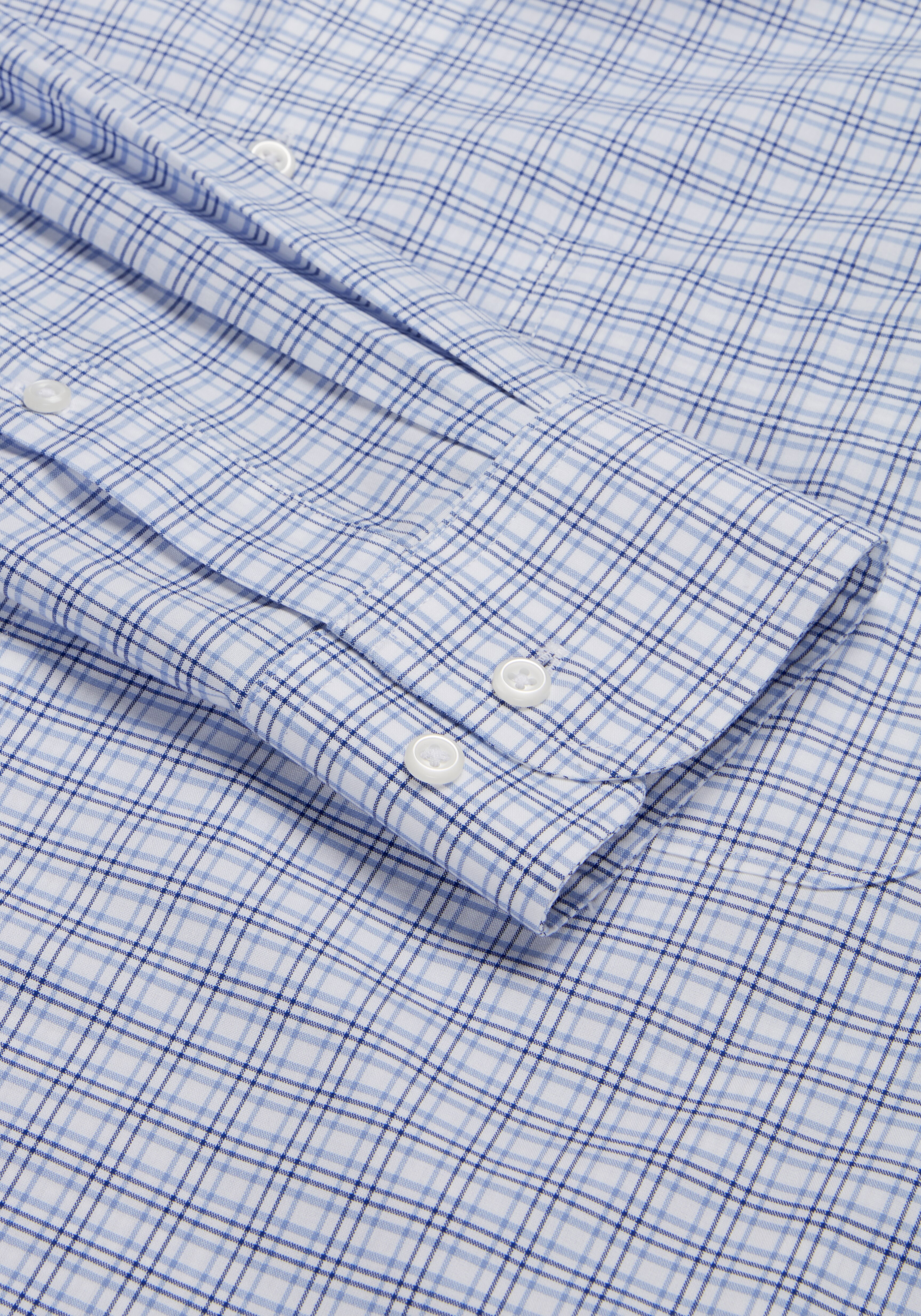 Traveler Collection Slim Fit Spread Collar Plaid Dress Shirt - Big & Tall