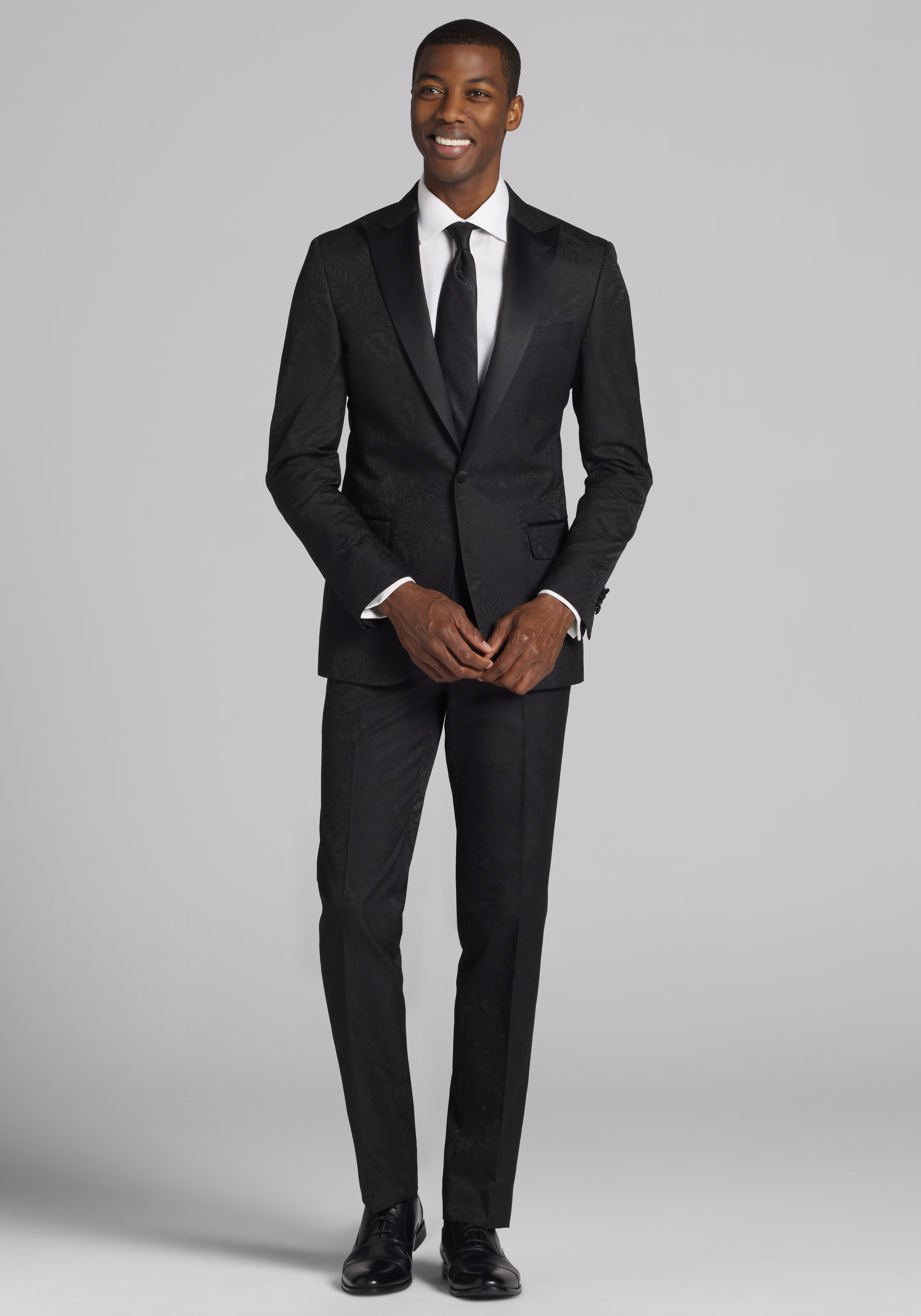 Jos. A Bank Slim Fit Black Palm Tuxedo