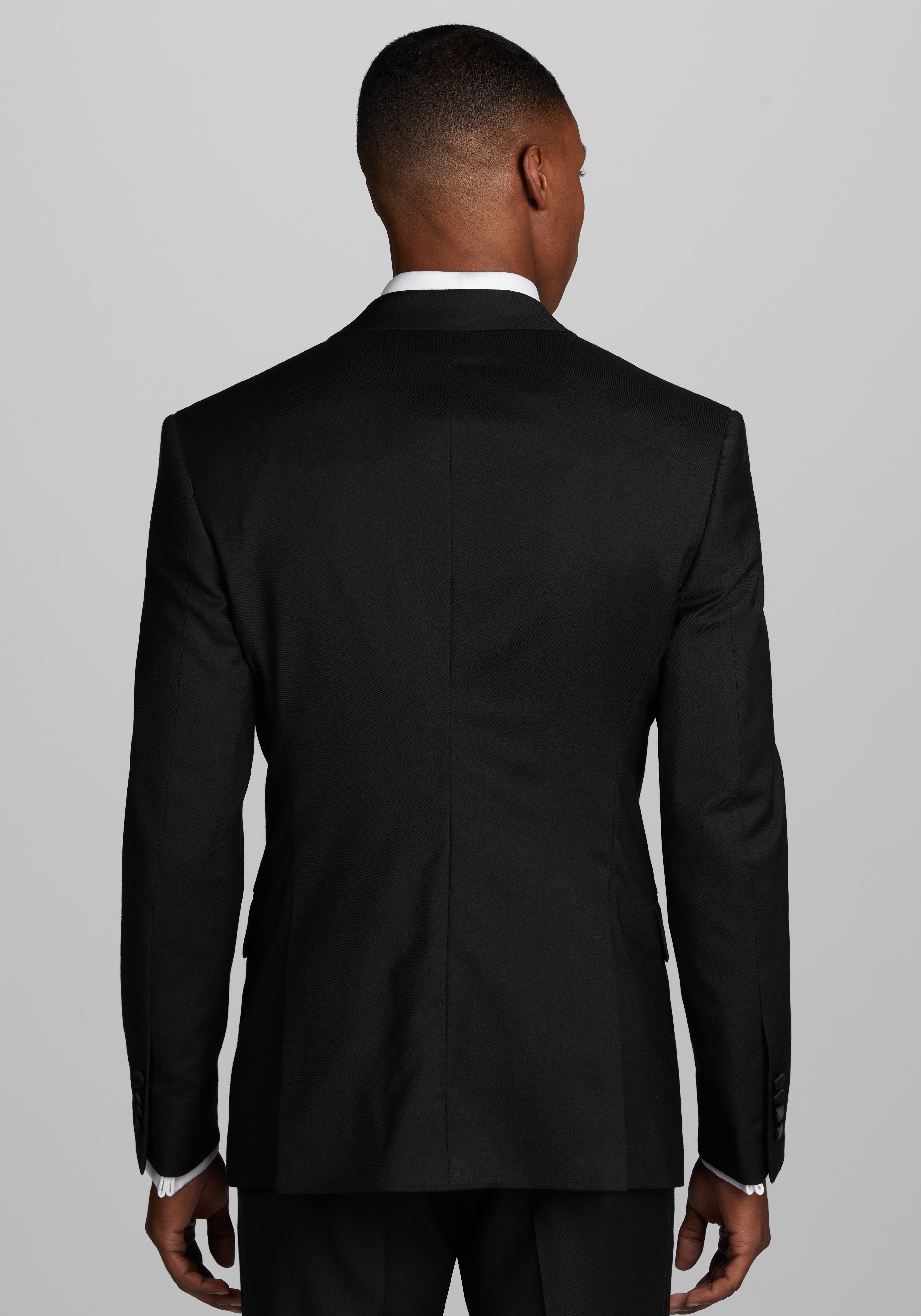 Jos. A. Bank Slim Fit Wool Blend Peak Lapel Tuxedo Suit Separate Jacket - Big & Tall
