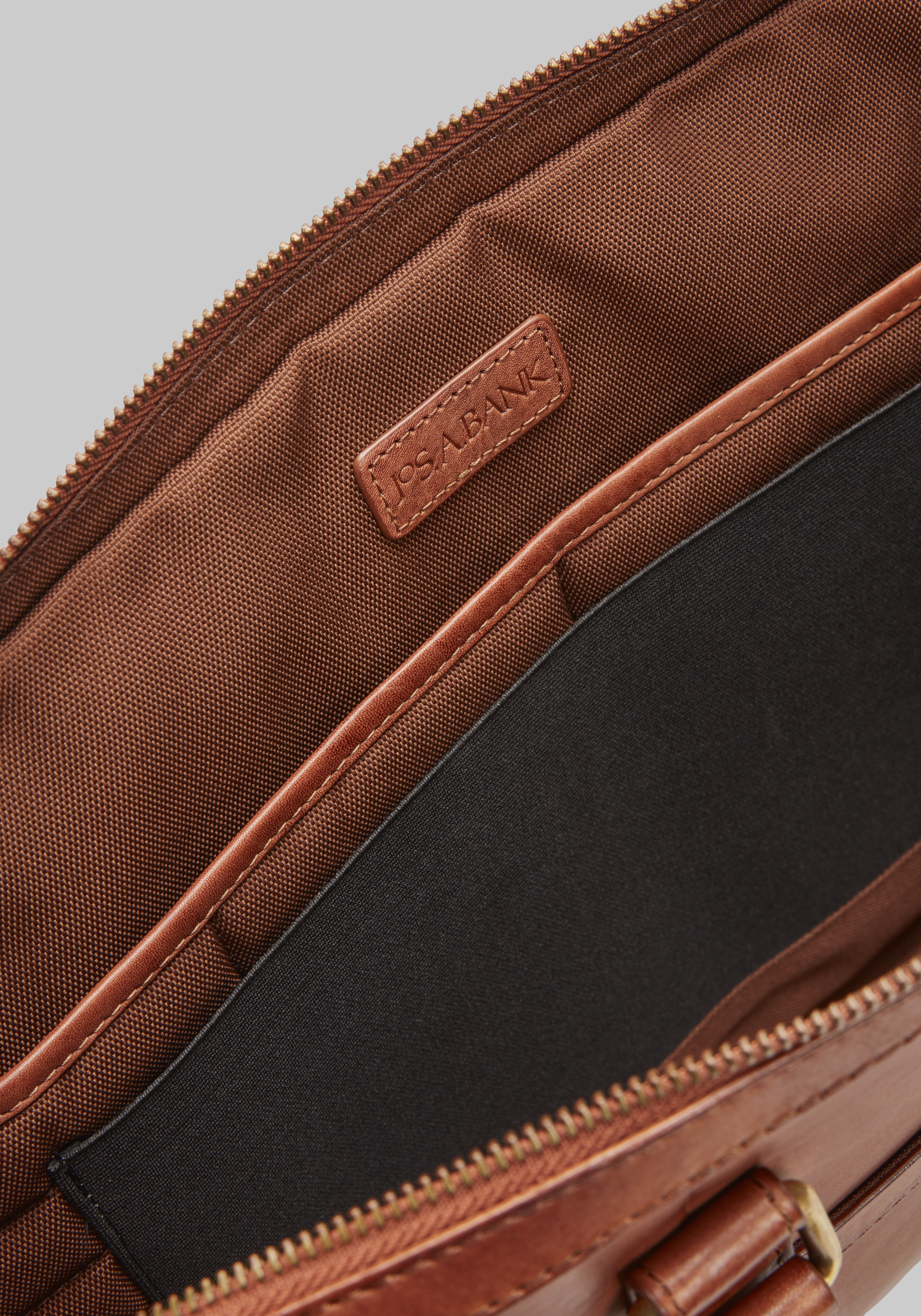 Jos. A. Bank Slim Leather Briefcase
