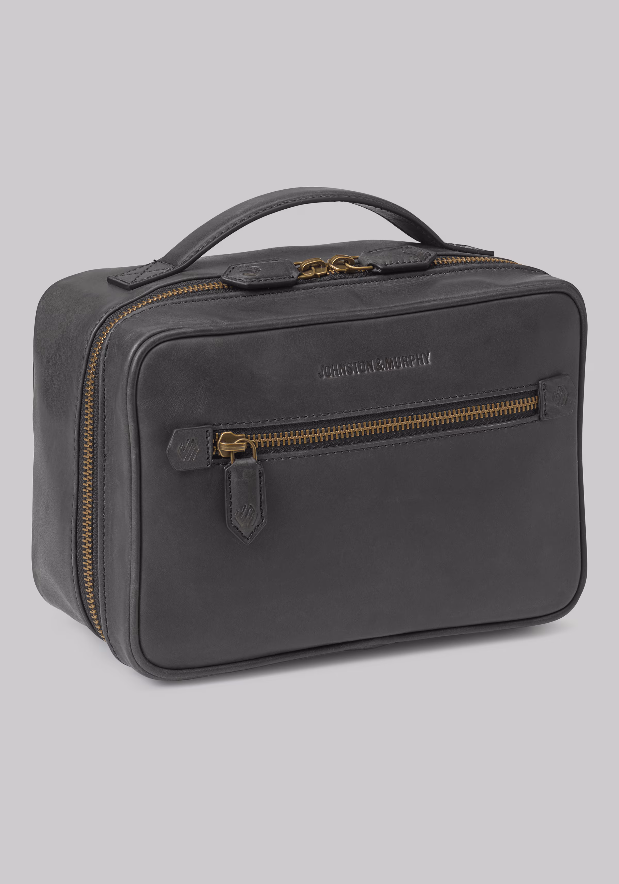 Johnston & Murphy Rhodes Leather Travel Kit