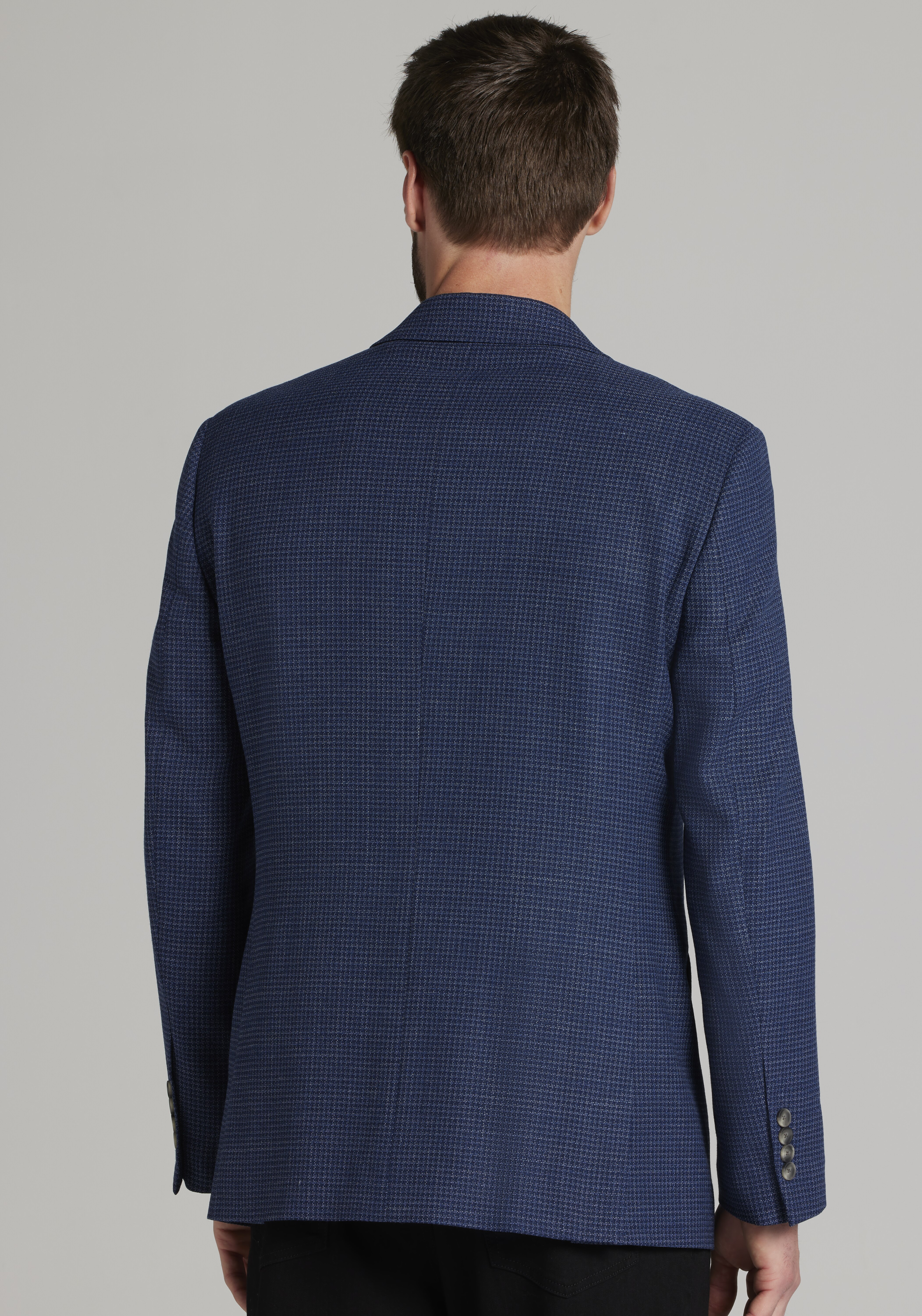 Traveler Collection Tailored Fit Crosshatch Sportcoat - Big & Tall