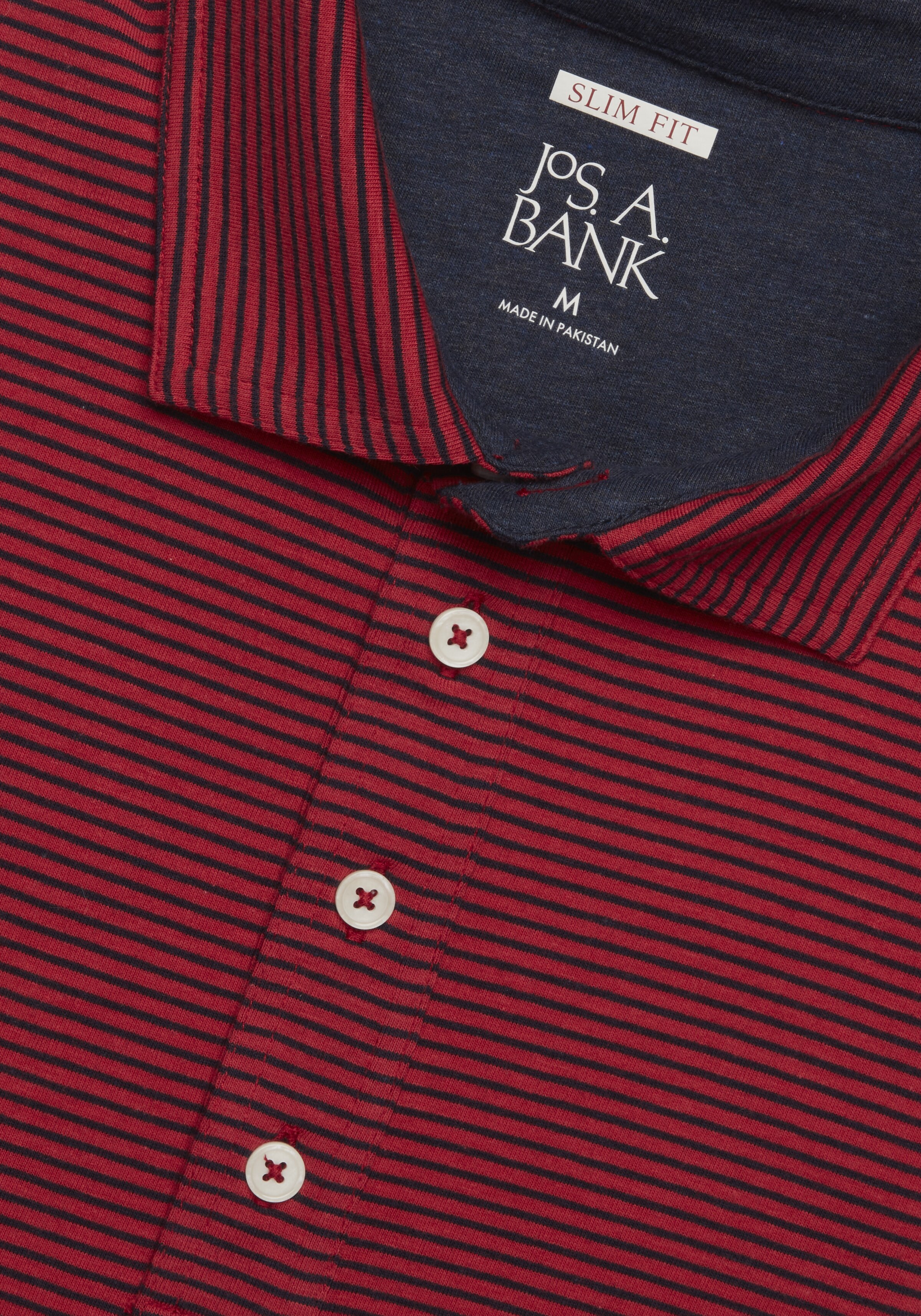 Traveler Collection Slim Fit Comfort Stretch Jacquard Polo - Big & Tall