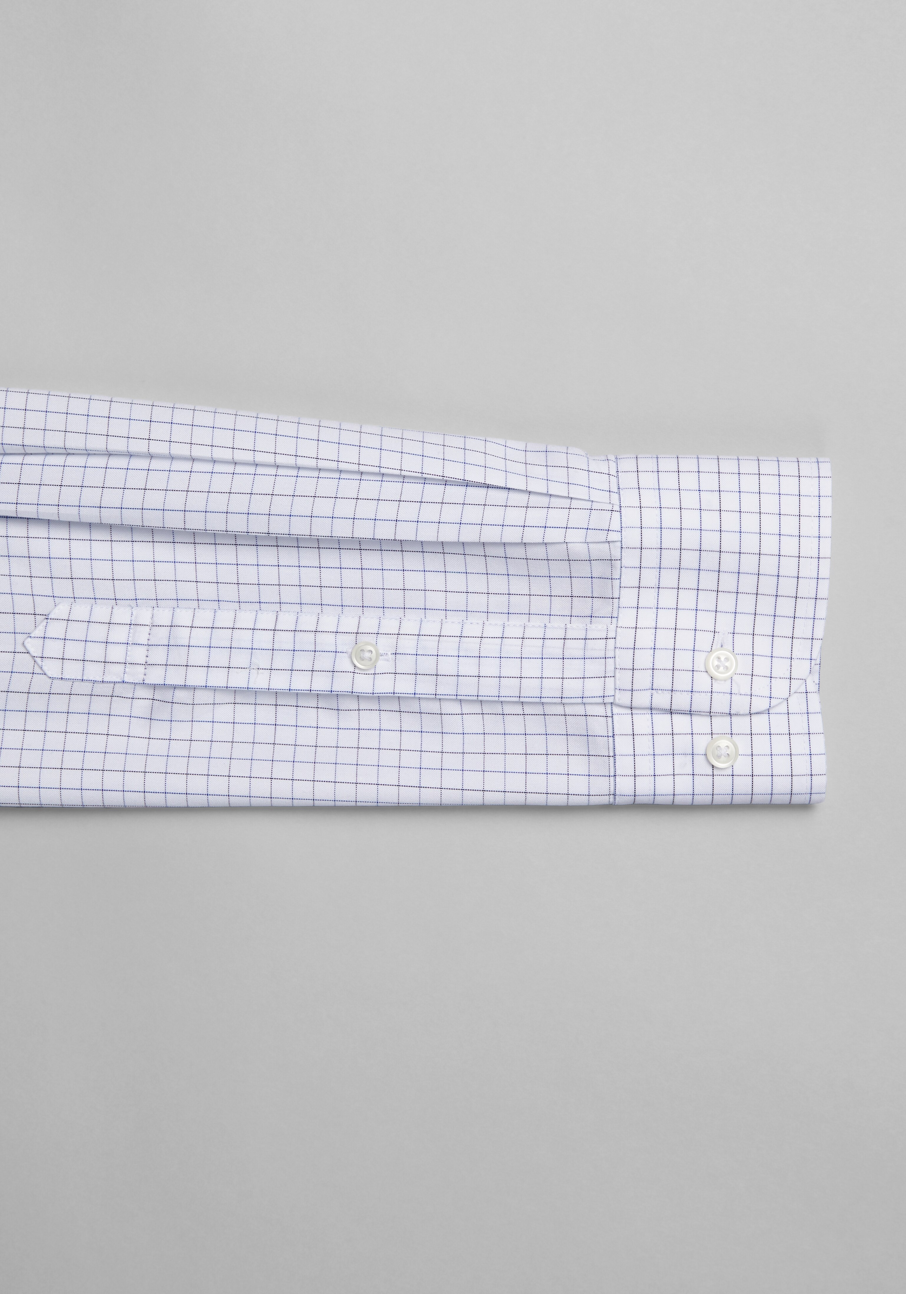 Traveler Collection Tailored Fit Button-Down Collar Grid Dress Shirt