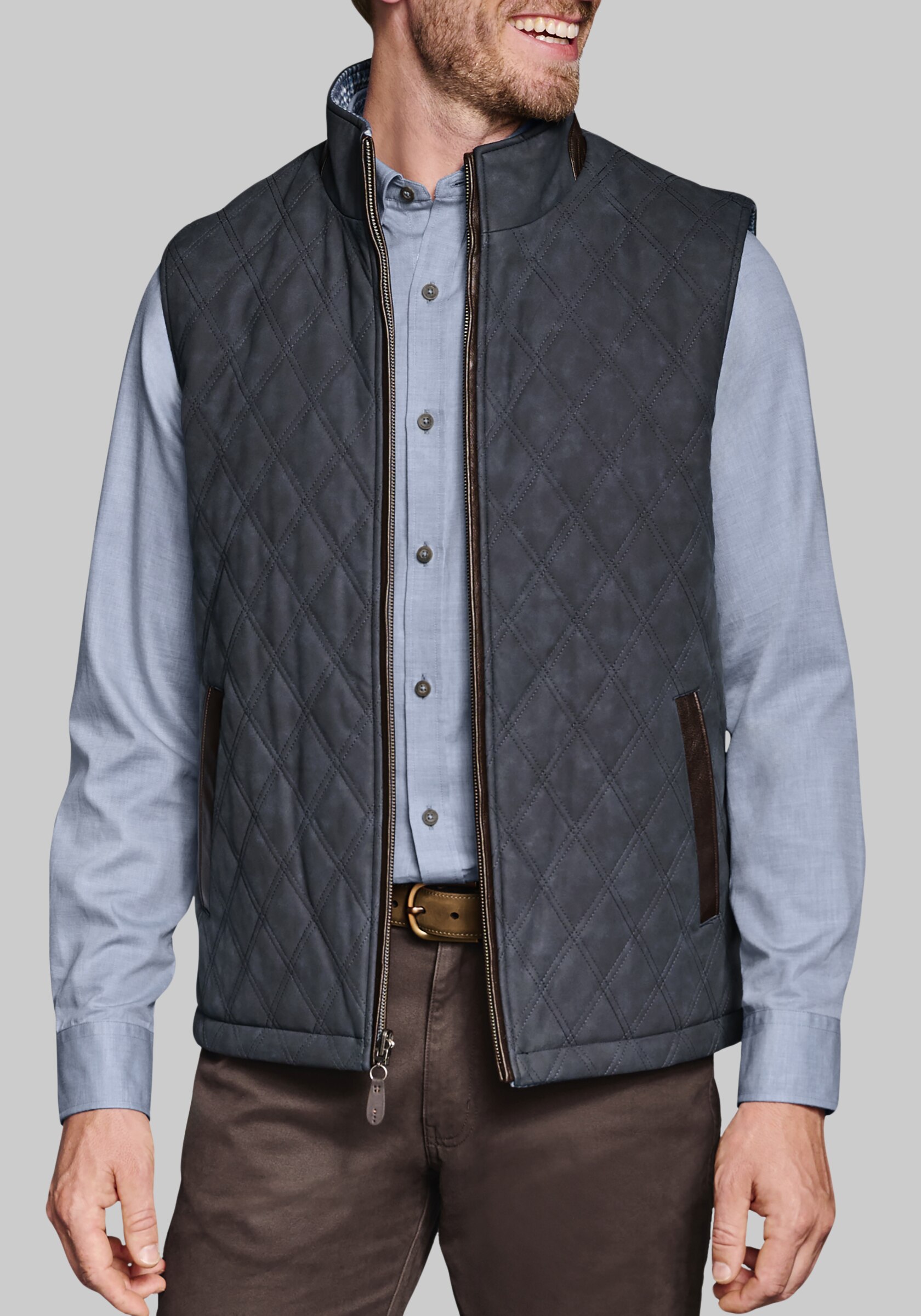 Johnston & Murphy Tailored Fit Reversible Vest