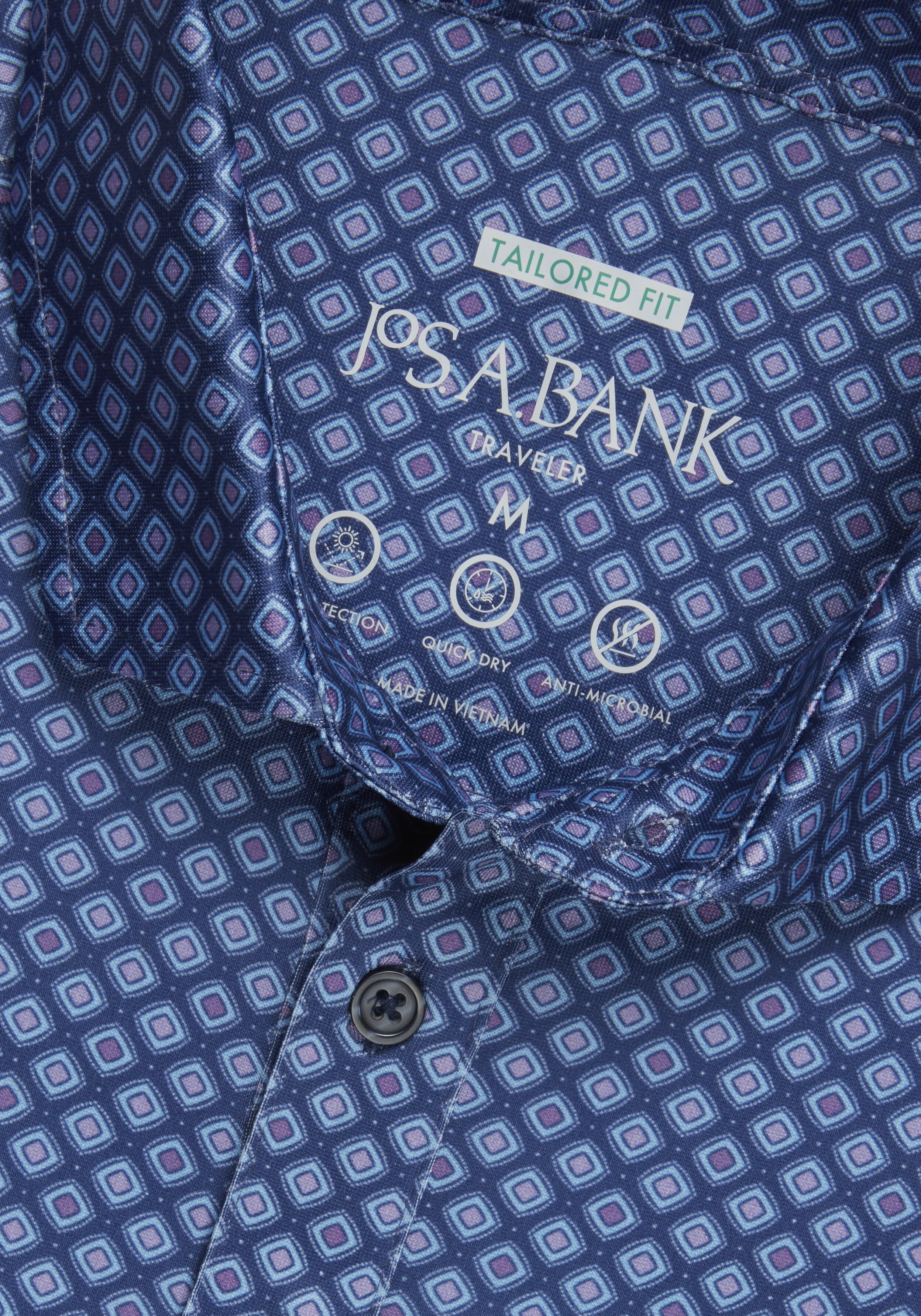 Traveler Performance Tailored Fit Diamond Golf Polo