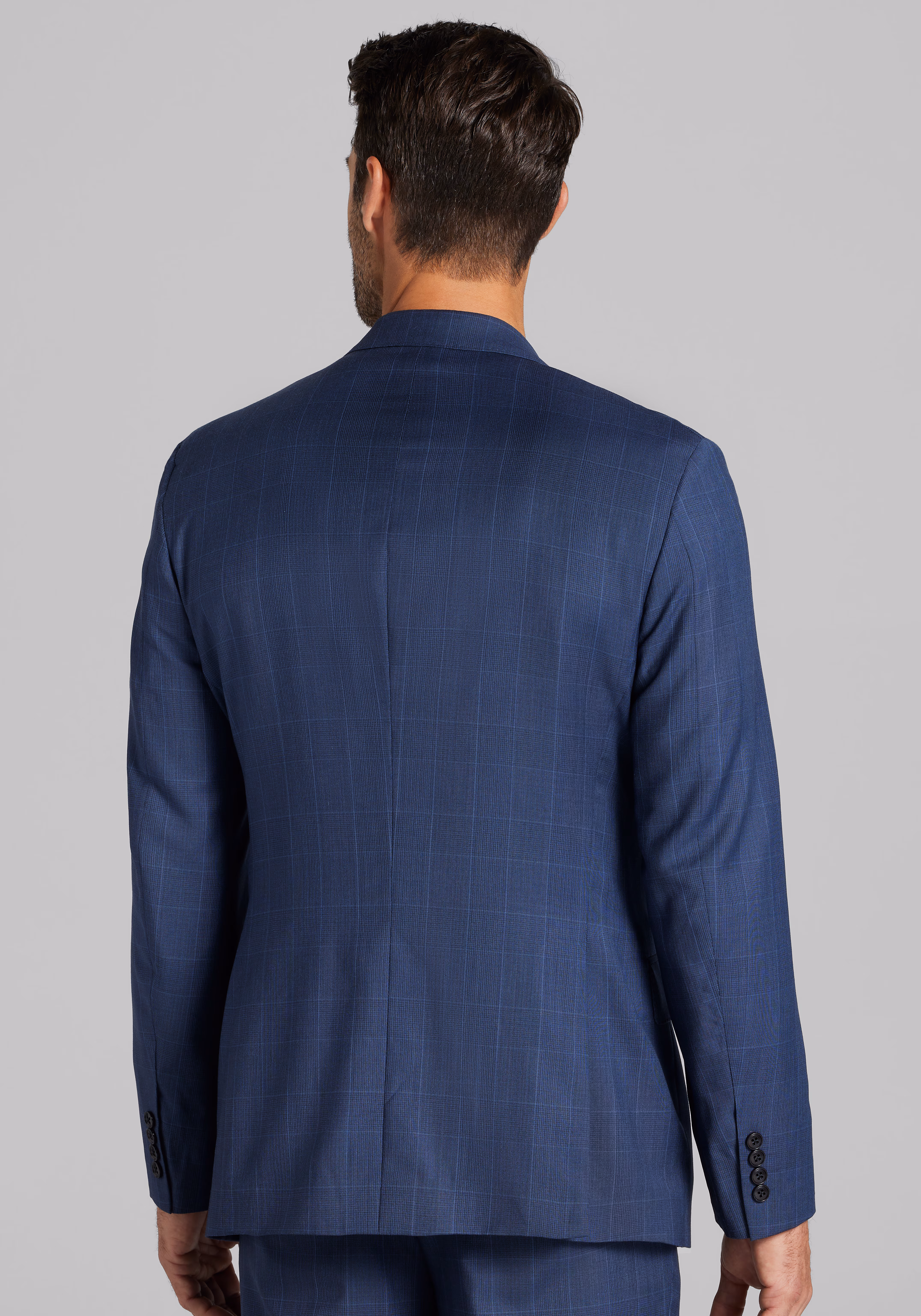 Reserve Collection Tailored Fit Glen Plaid Suit