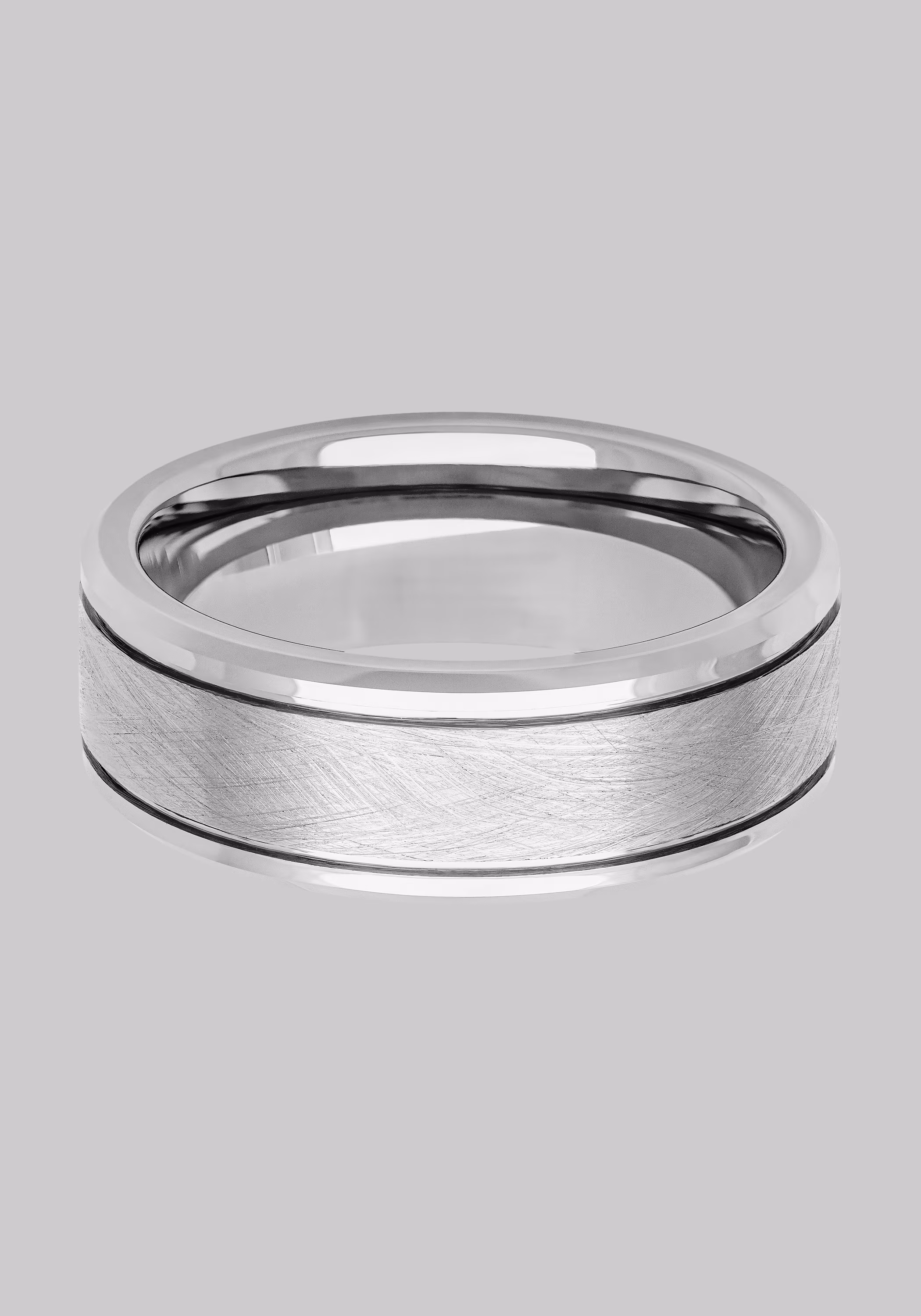GTX 8mm Brushed Center Tungsten Carbide Band