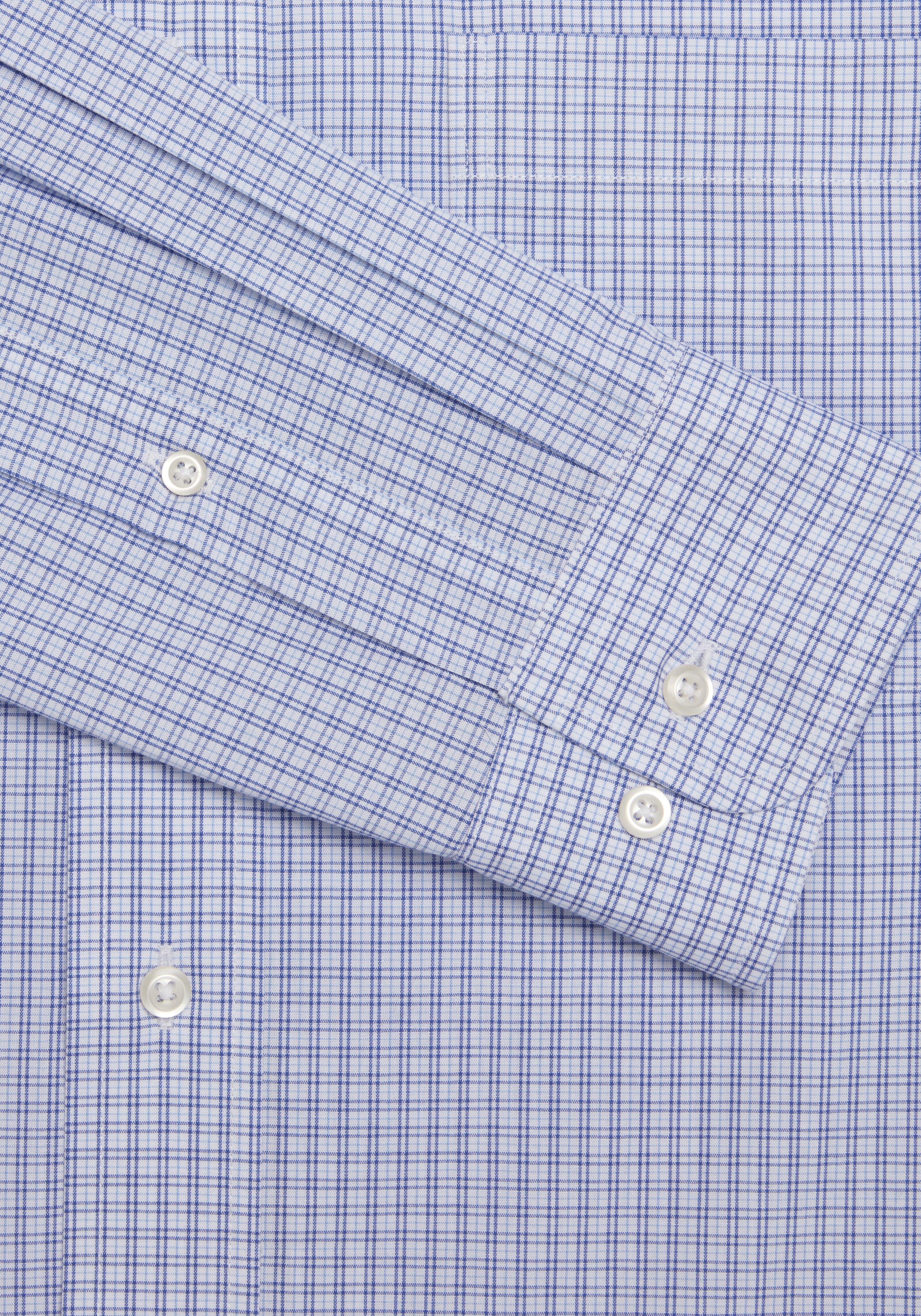 Jos. A. Bank Traditional Fit Button-Down Collar Double Check Dress Shirt - Big & Tall