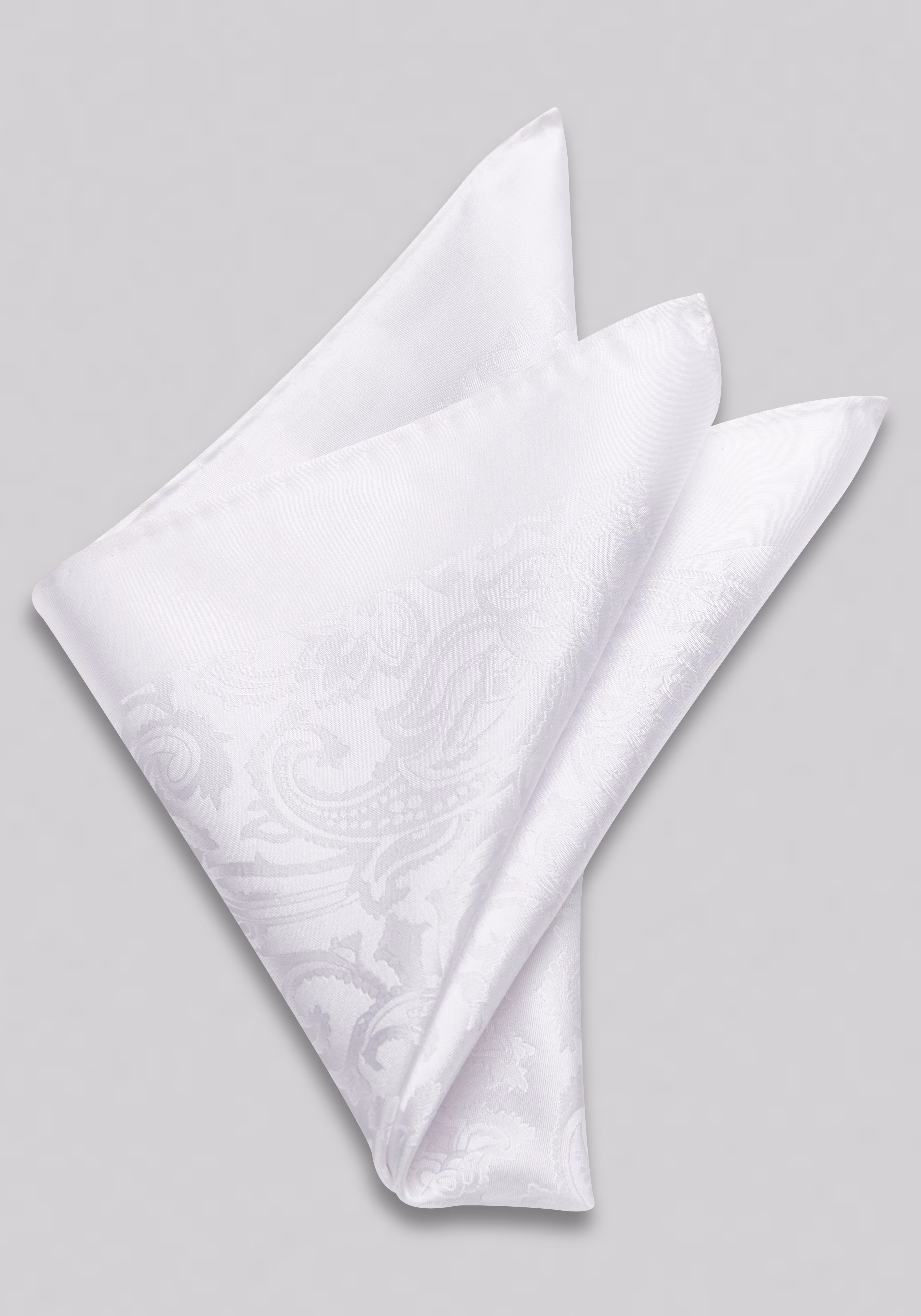 Jos. A. Bank Solid Textured Paisley Pocket Square