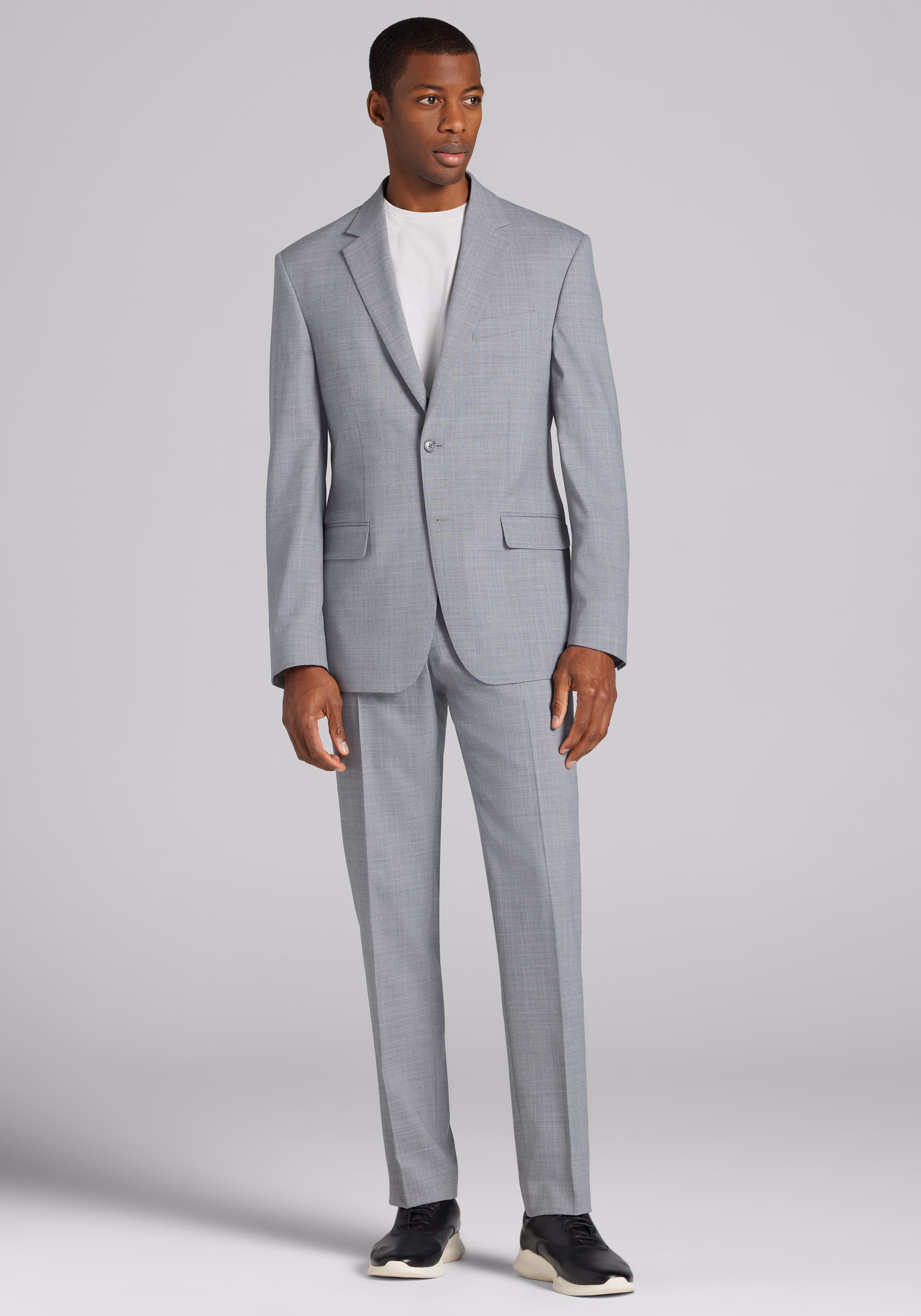 Jos. A. Bank Tailored Fit Wool Blend Suit Separates Medium Plaid Jacket