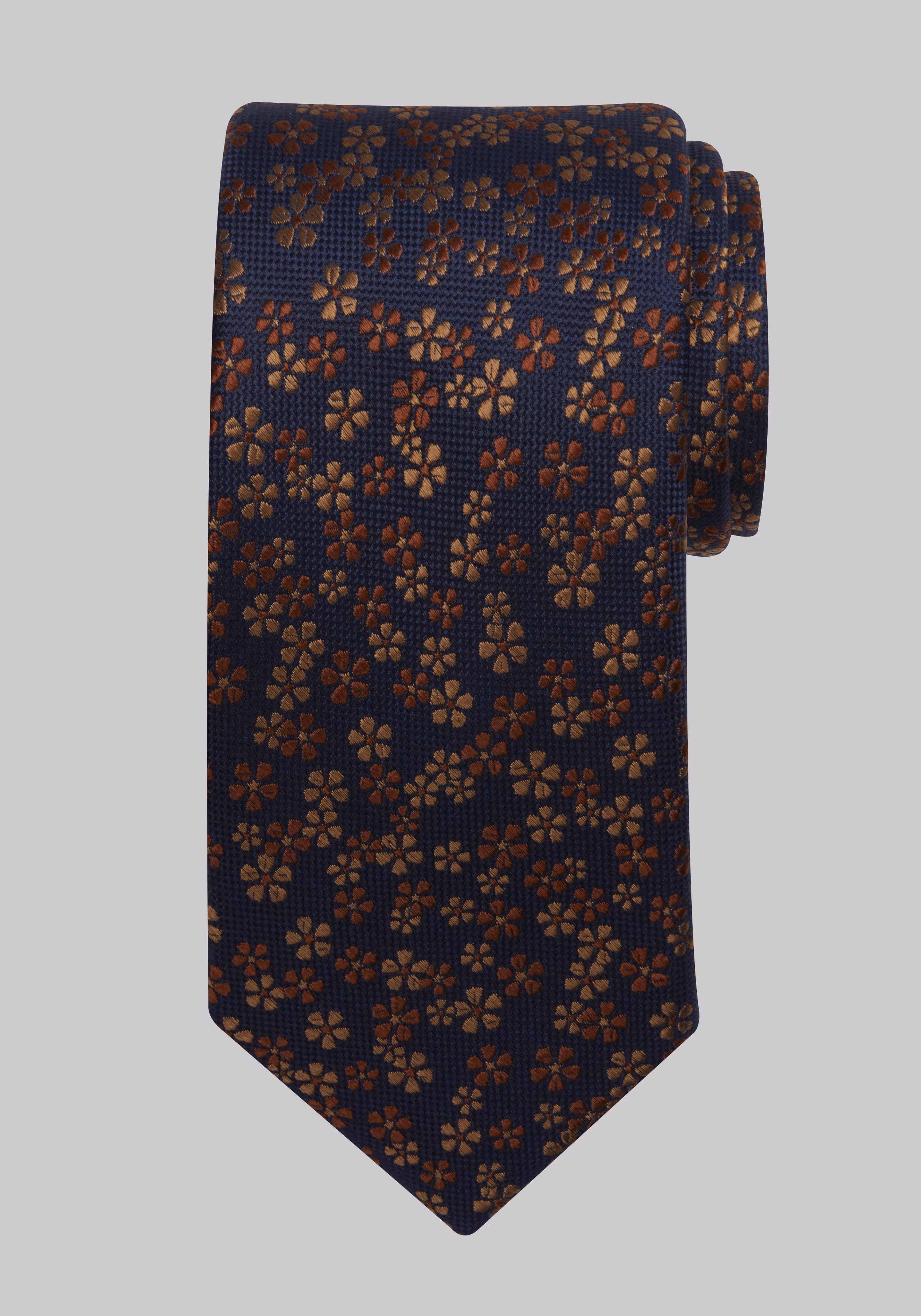 Traveler Collection Modern Floral Tie - Long