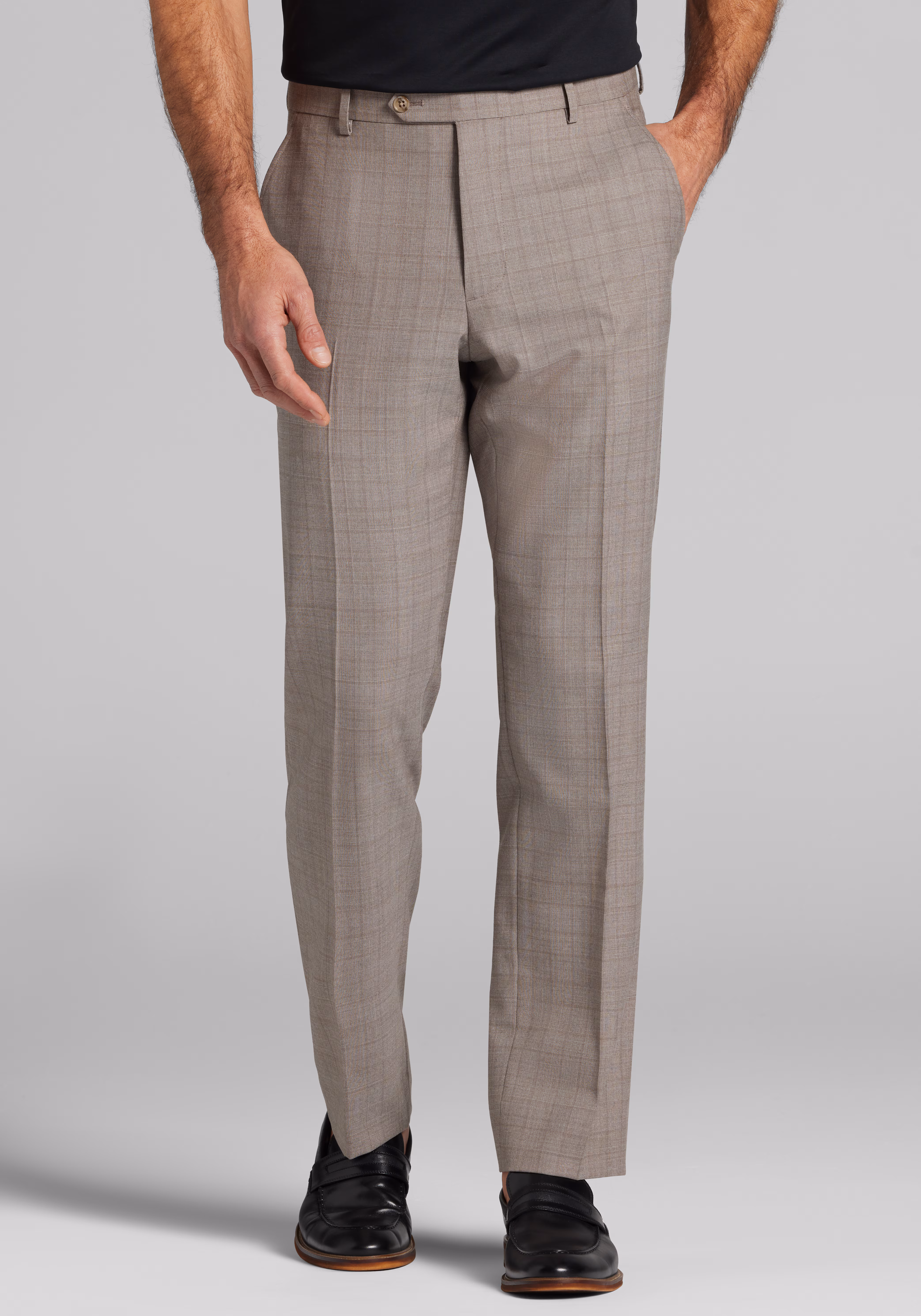 Jos. A. Bank Tailored Fit Wool Blend Plaid Suit Separates Pants