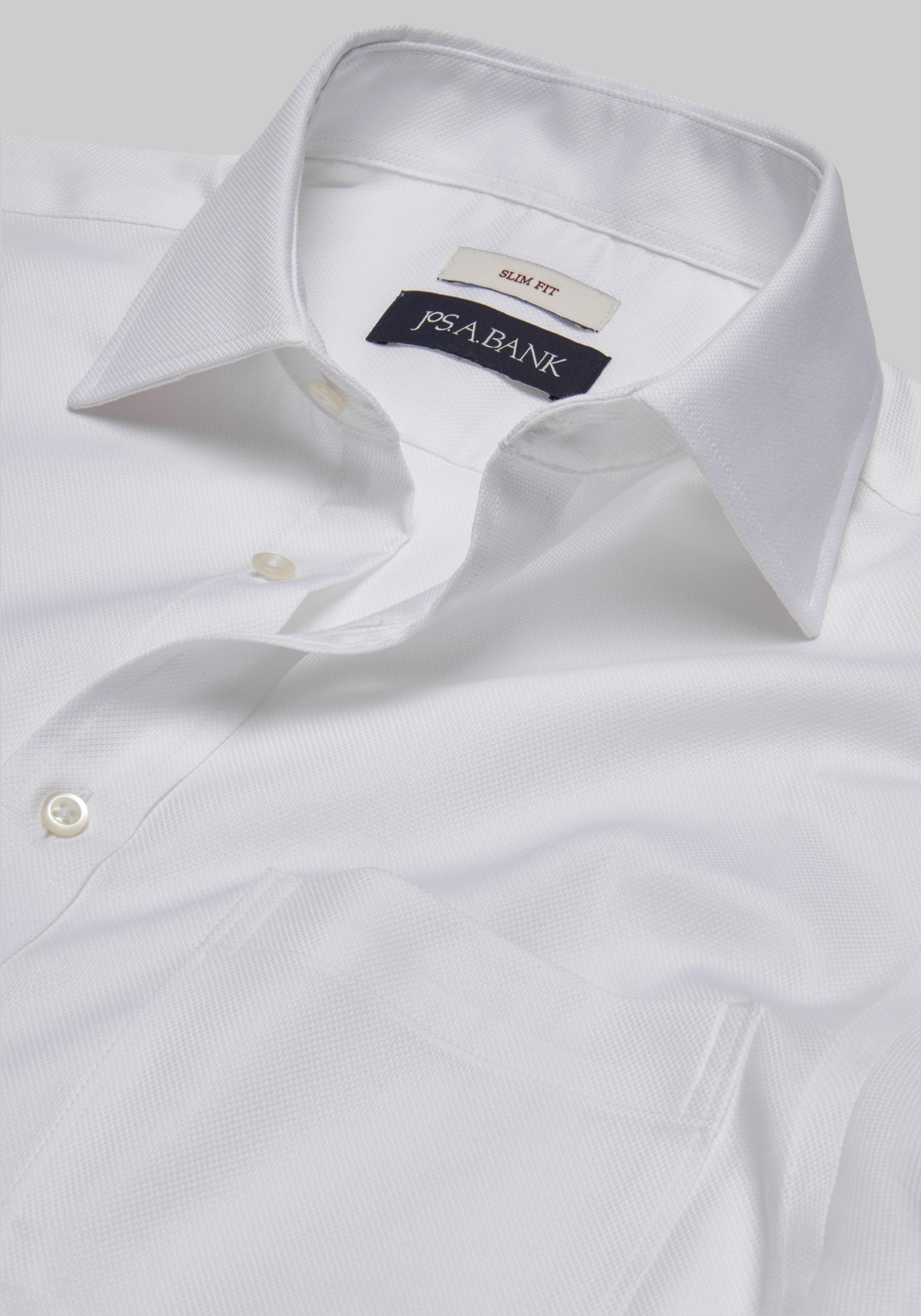Jos. A. Bank Slim Fit Spread Collar Solid Dress Shirt