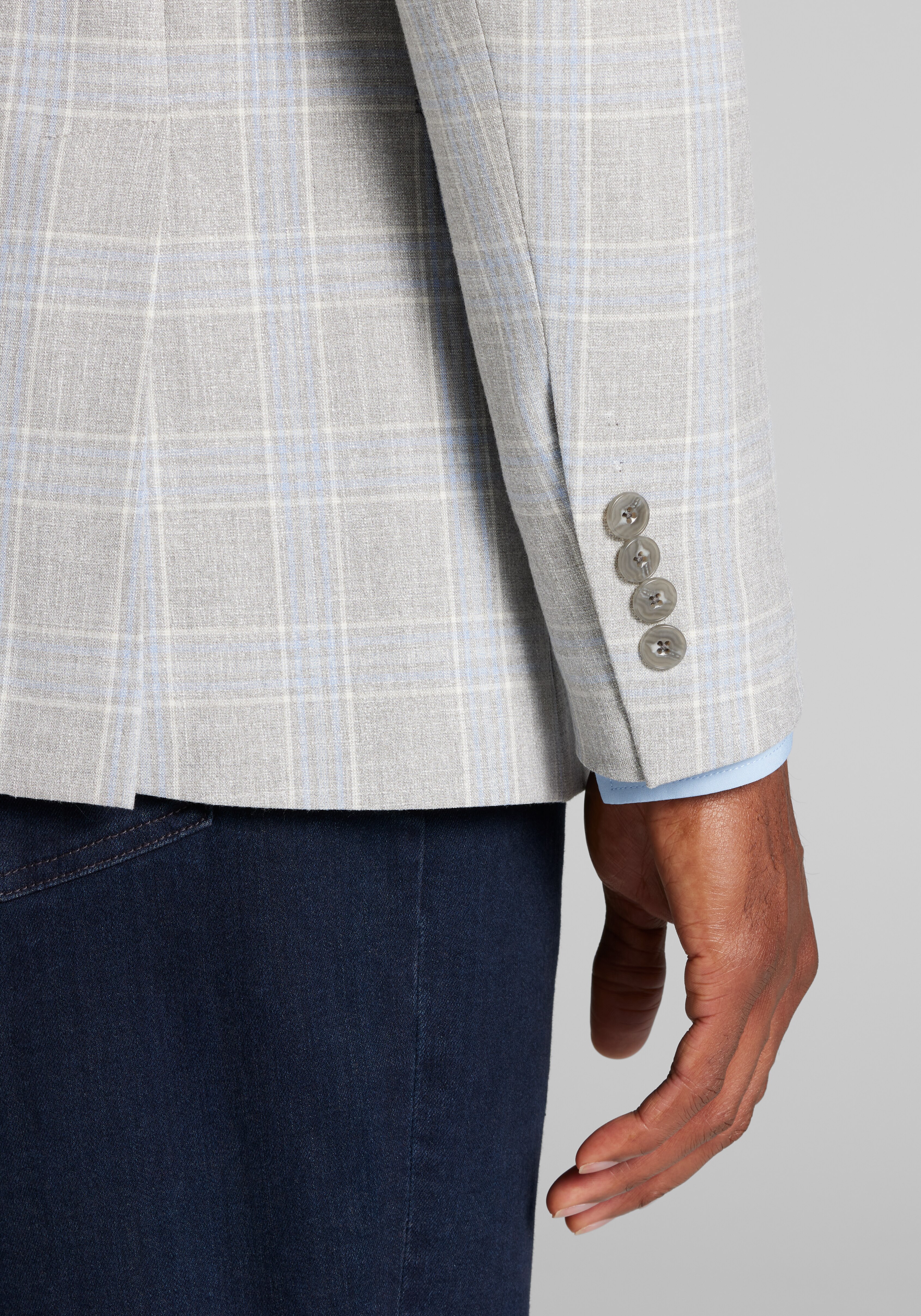 Jos A. Bank Comfort Stretch Slim fit Plaid Sportcoat