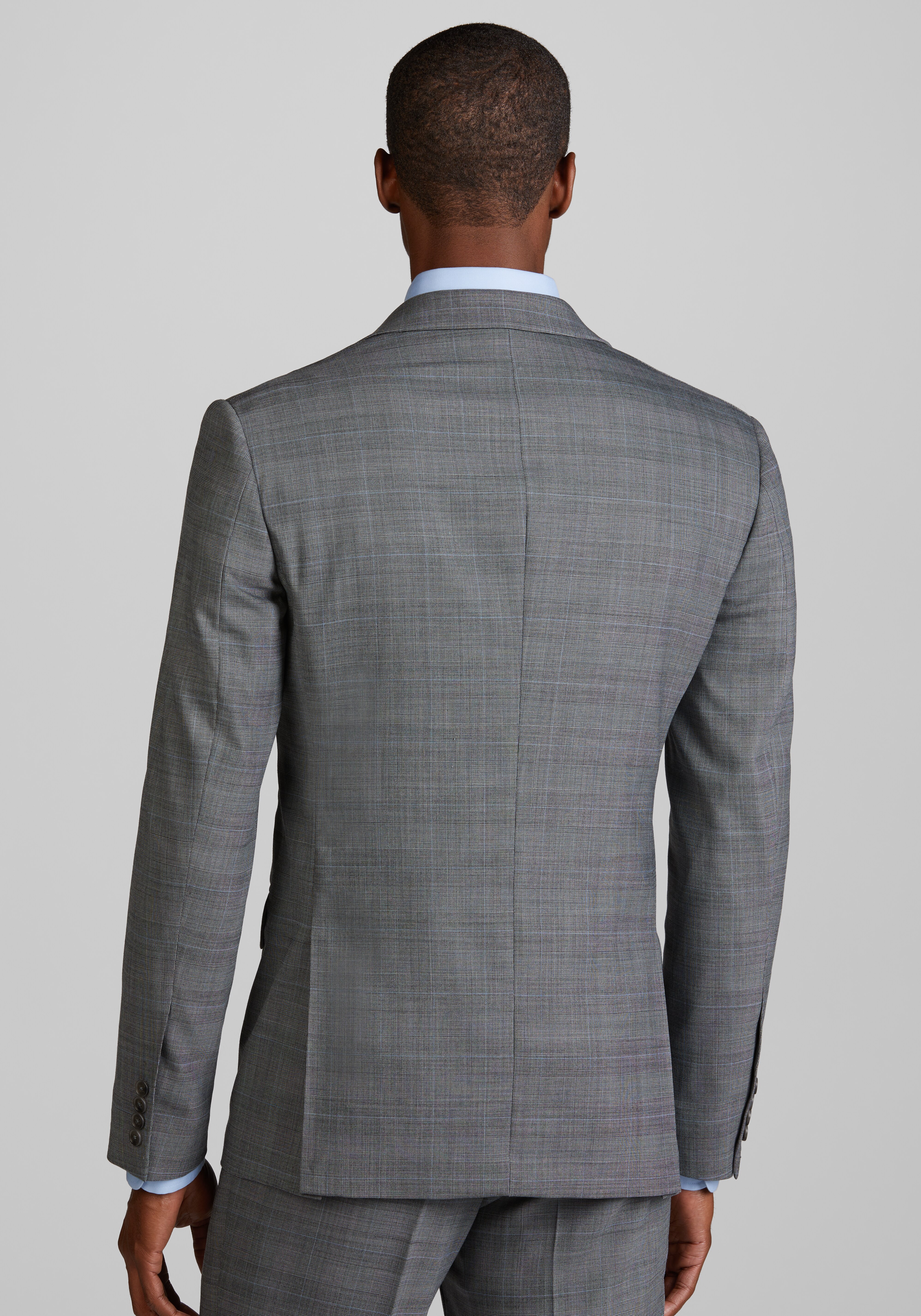 Jos. A. Bank Slim Fit Glen Plaid Suit Separate Jacket - Big & Tall