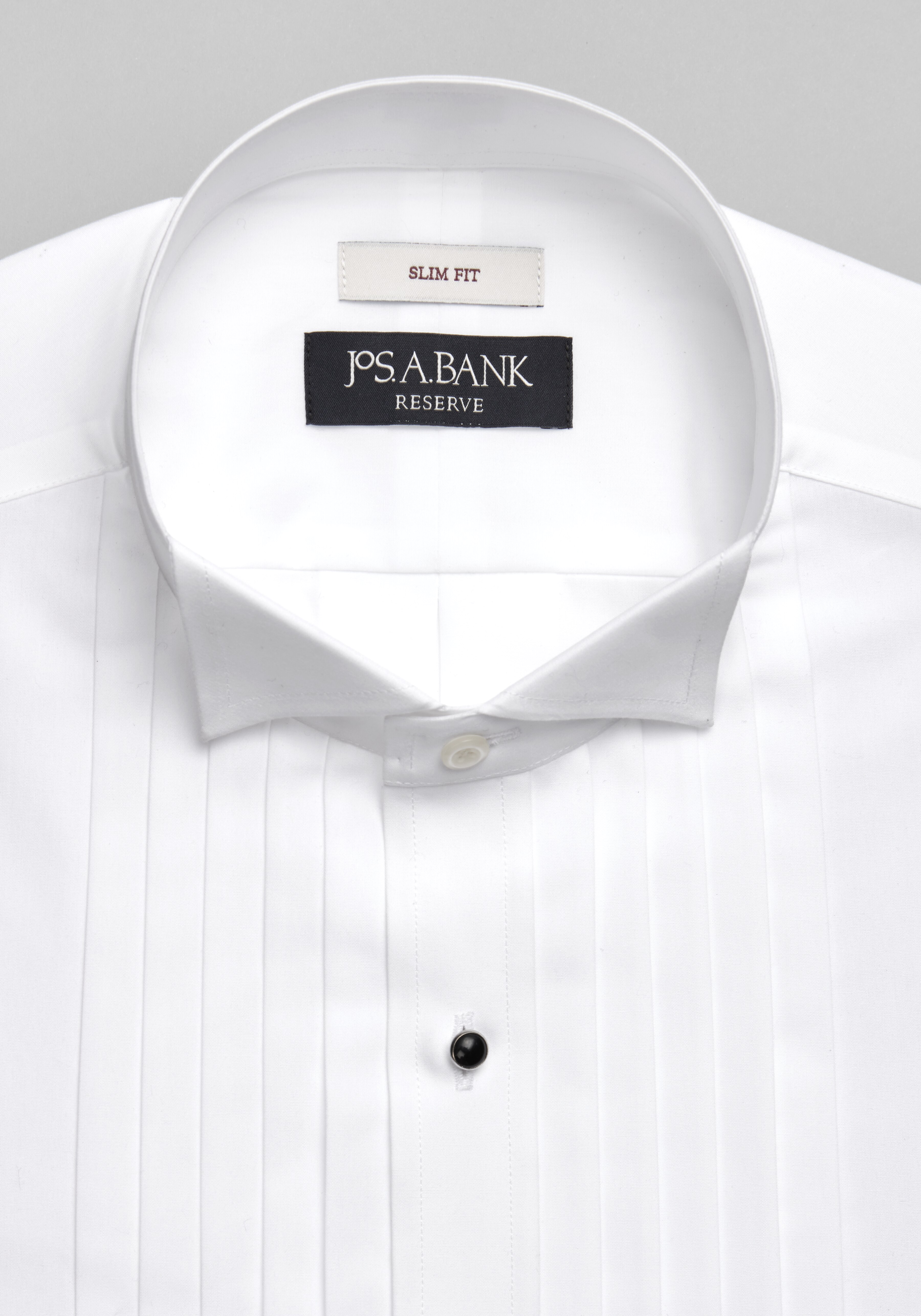 Reserve Collection Slim Fit Wing Collar French Cuff Formal Five-Pleat Dress Shirt