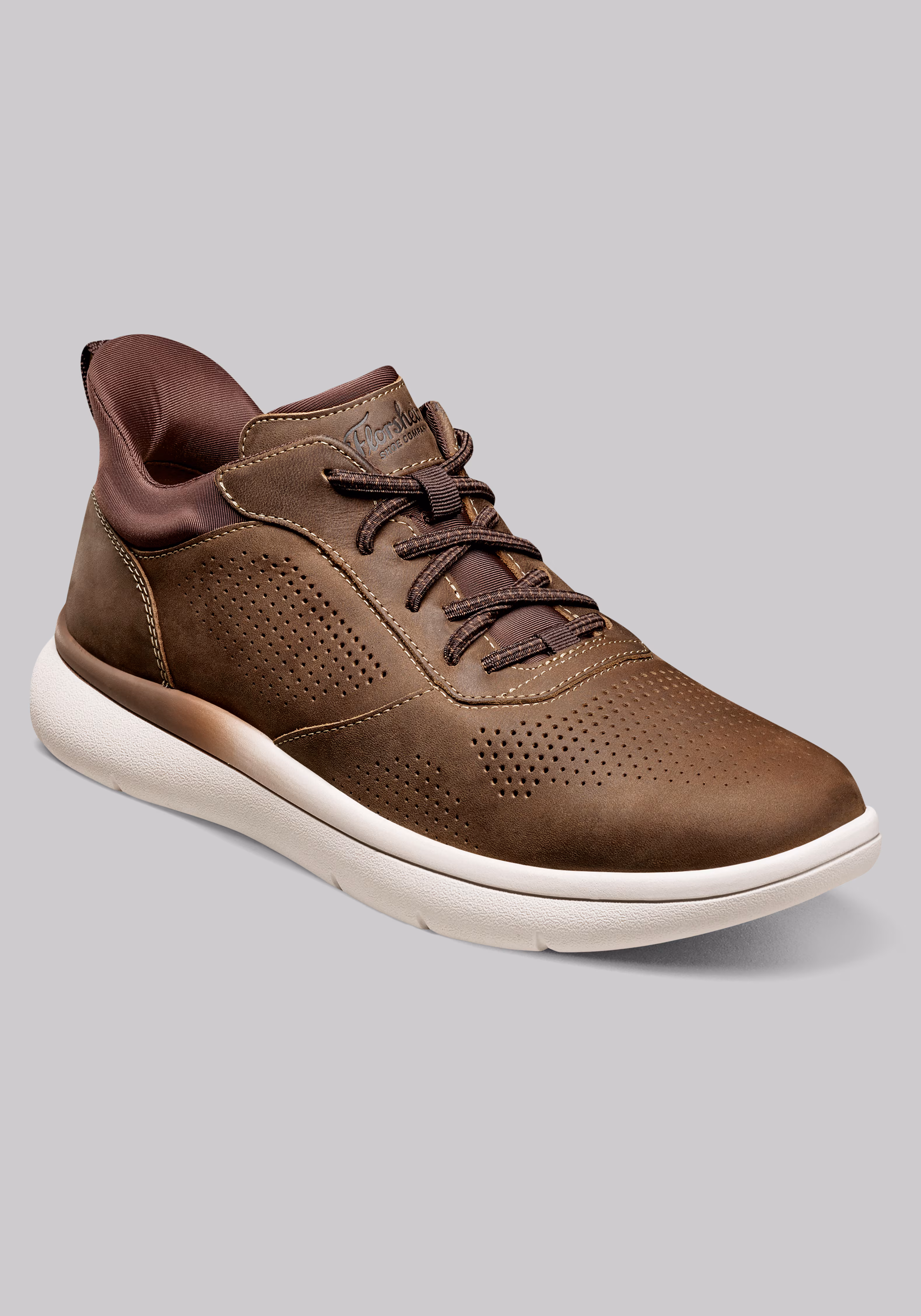 Florsheim Fleet Perforated Toe Elastic Lace Sneakers