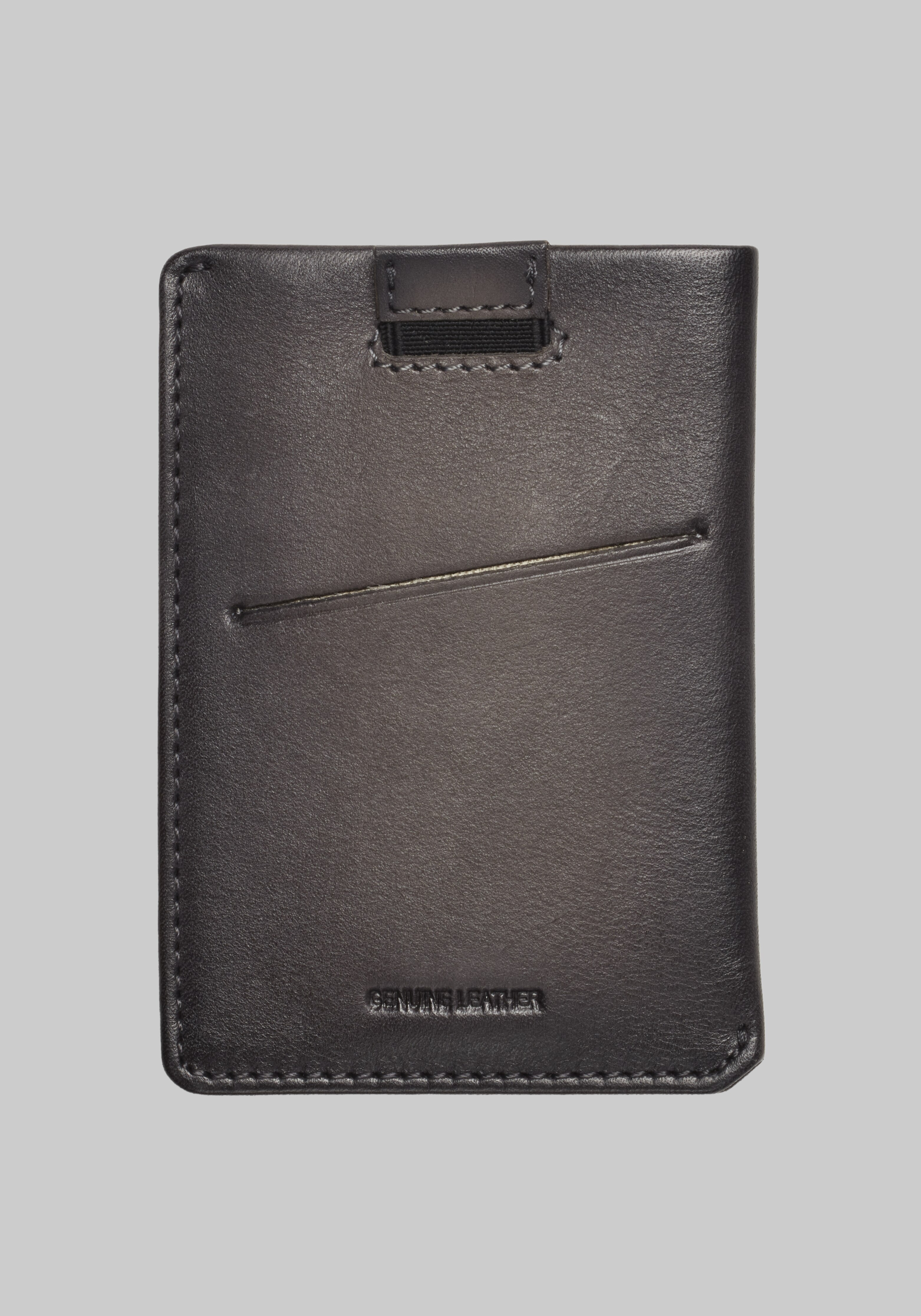 Jos. A. Bank Bi-Fold Leather Card Case With Pull Tab