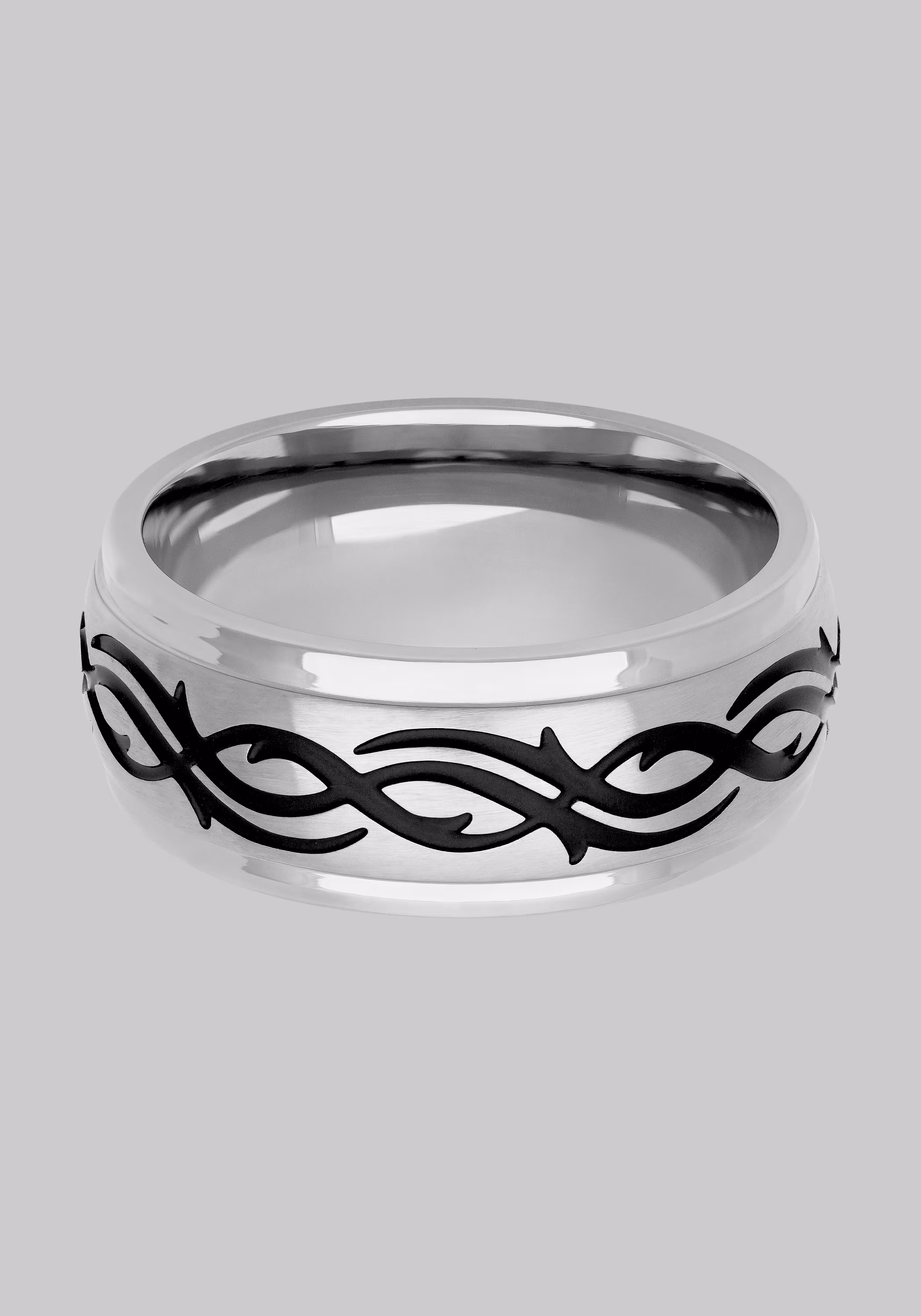GTX 9mm Stainless Steel Band With Wire Design