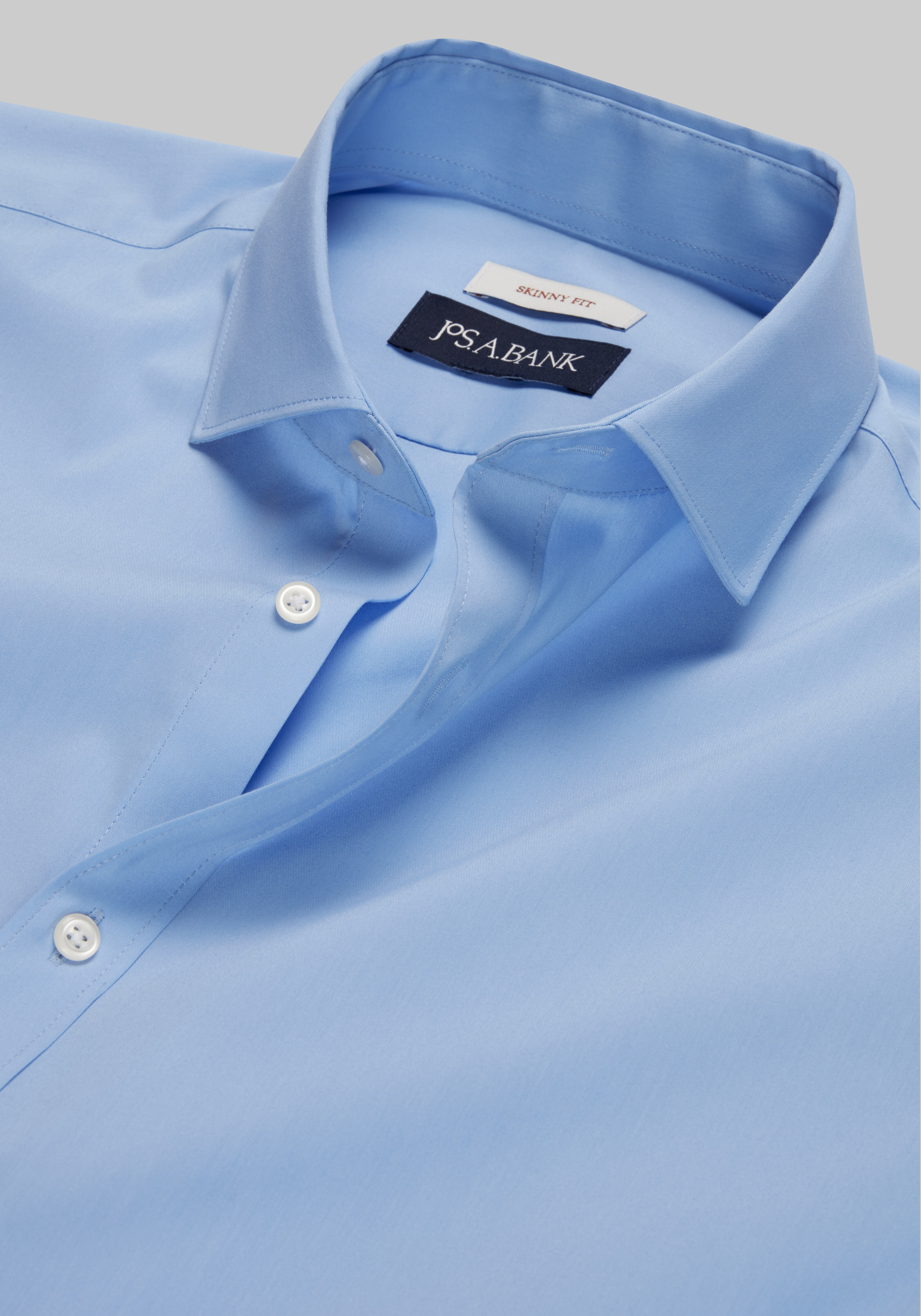 Jos. A. Bank Skinny Fit Spread Collar Solid Dress Shirt