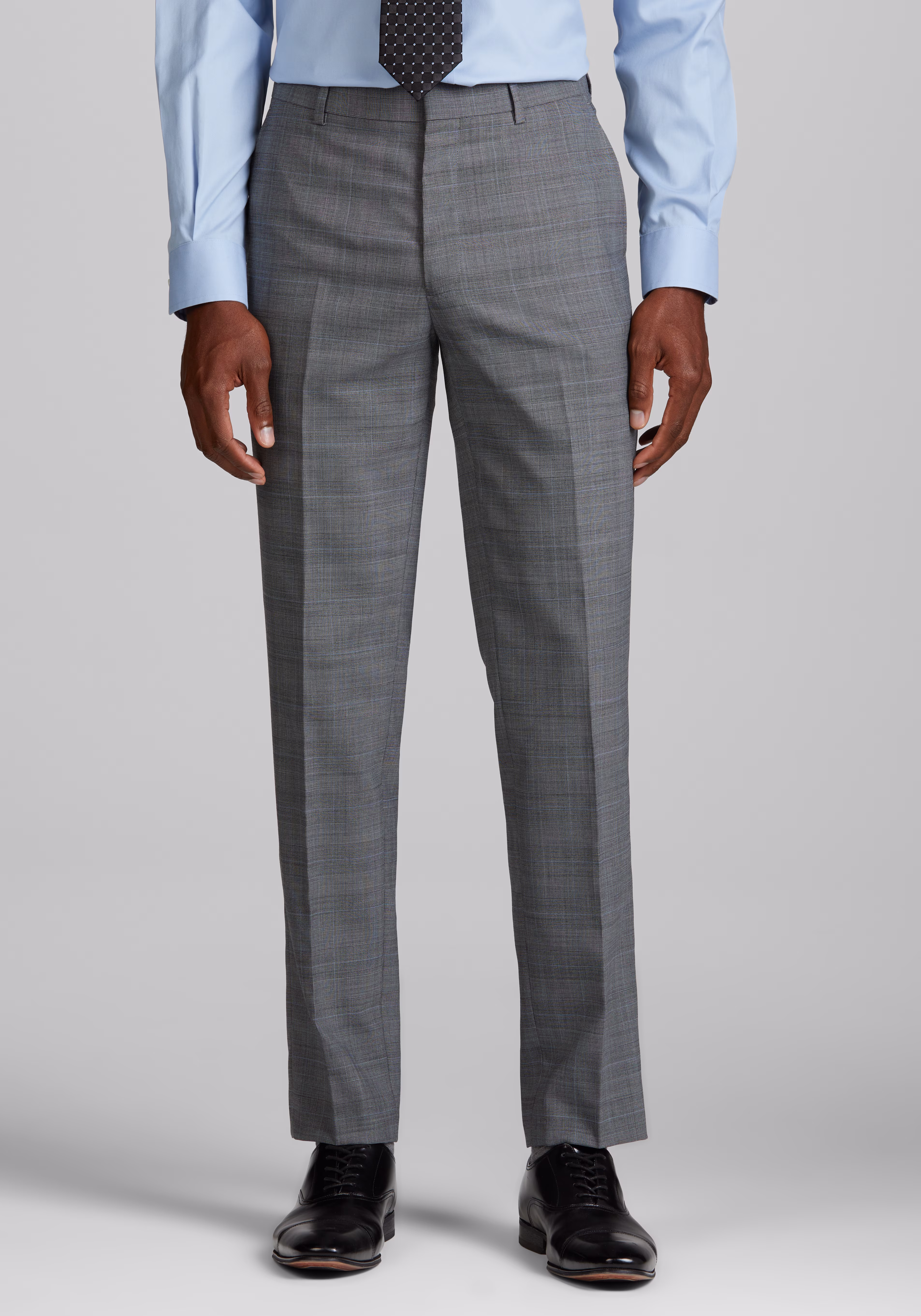 Jos. A. Bank Slim Fit Glen Wool Blend Plaid Suit Separates Pants