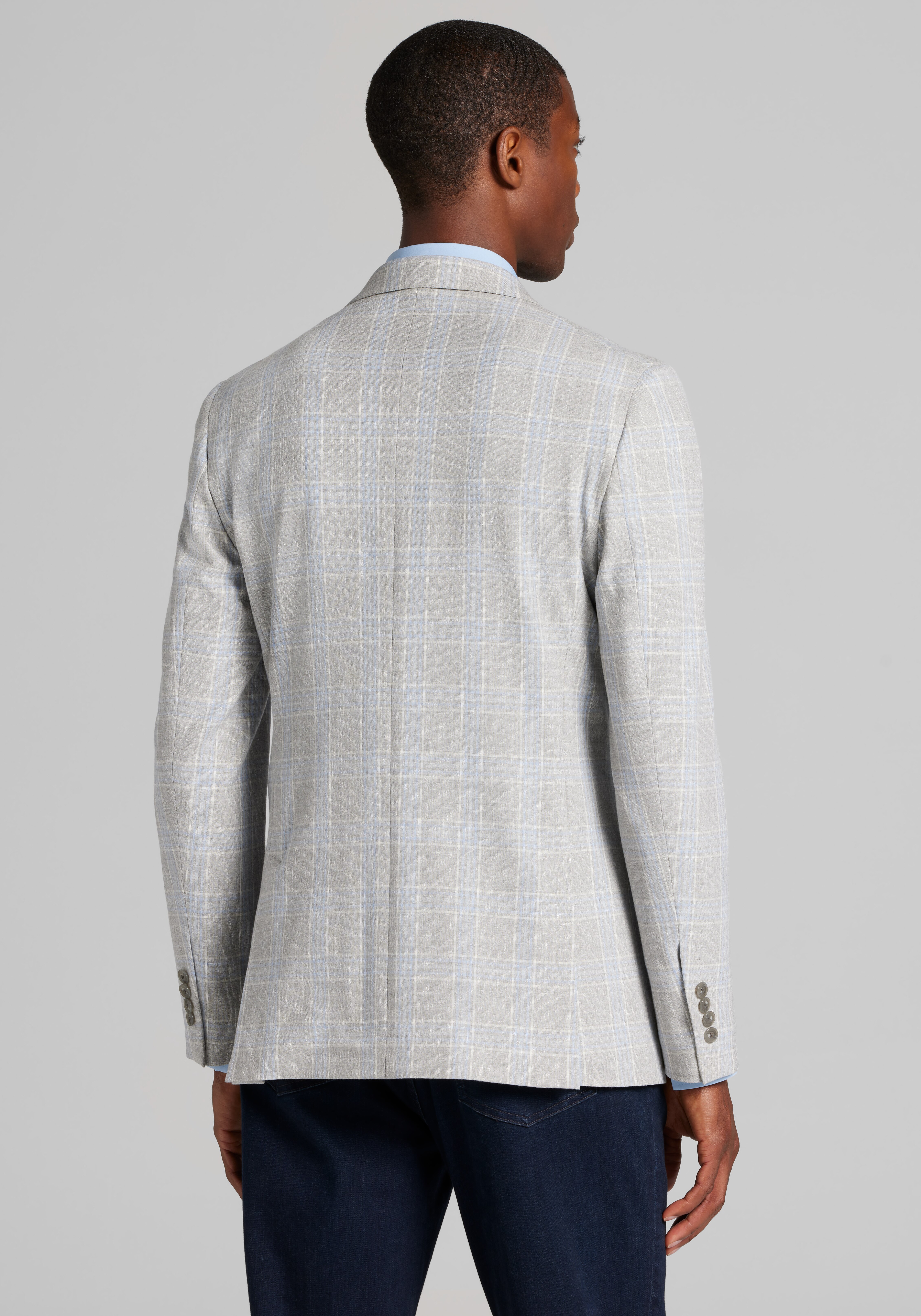 Jos A. Bank Comfort Stretch Slim fit Plaid Sportcoat