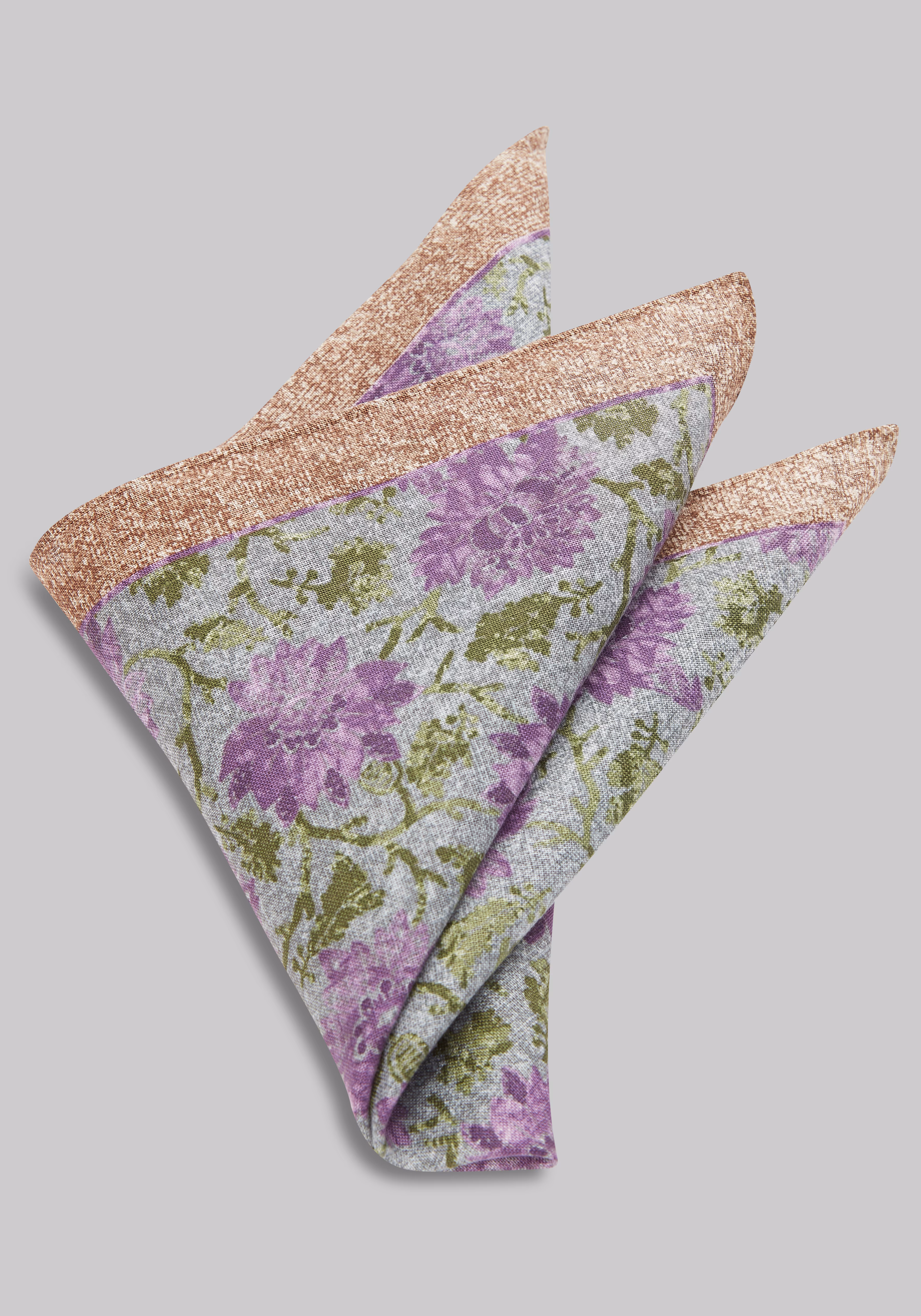Jos. A. Bank Floral Linen Pocket Square