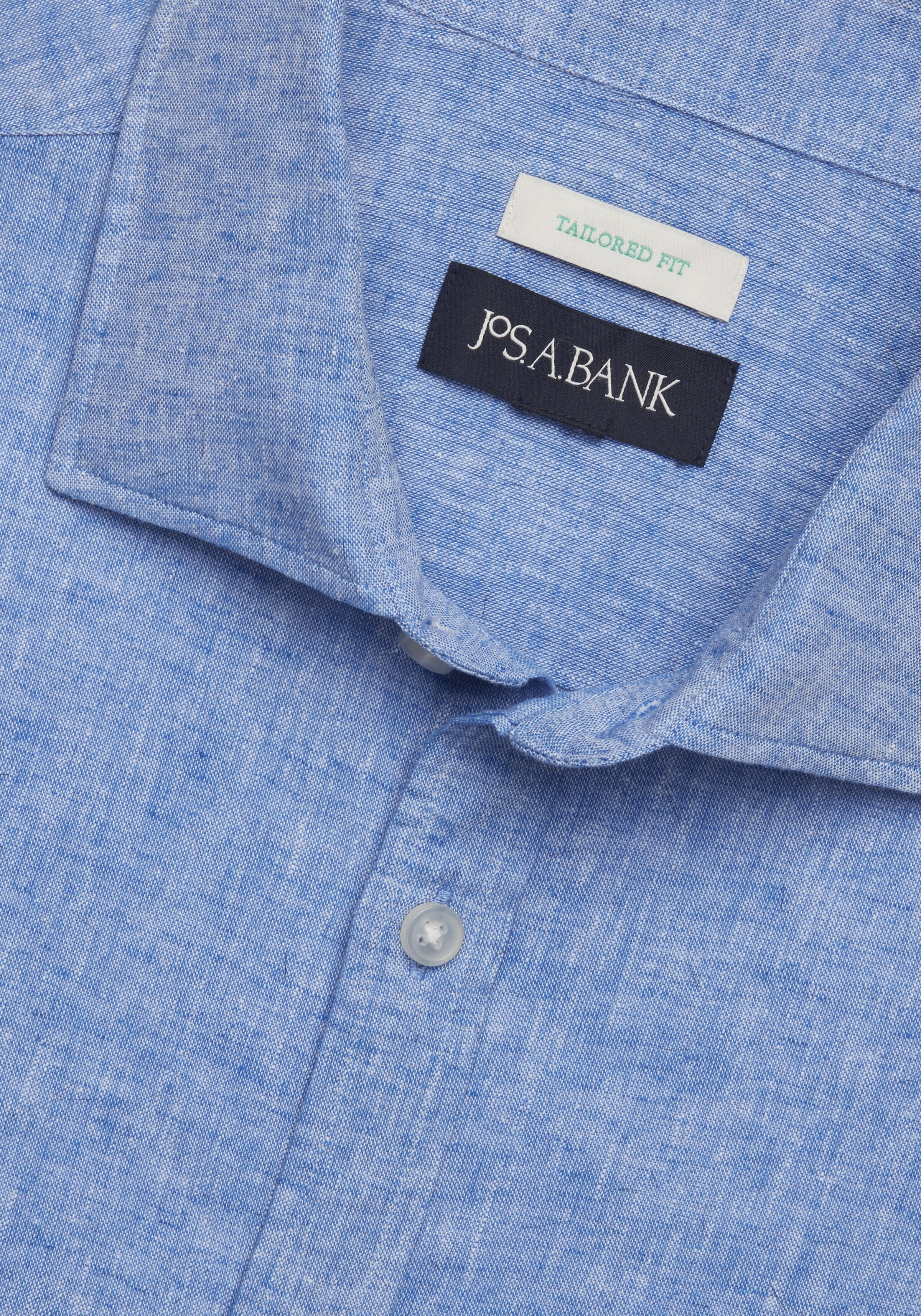 Jos. A. Bank Tailored Fit Linen Blend Sportshirt - Big & Tall